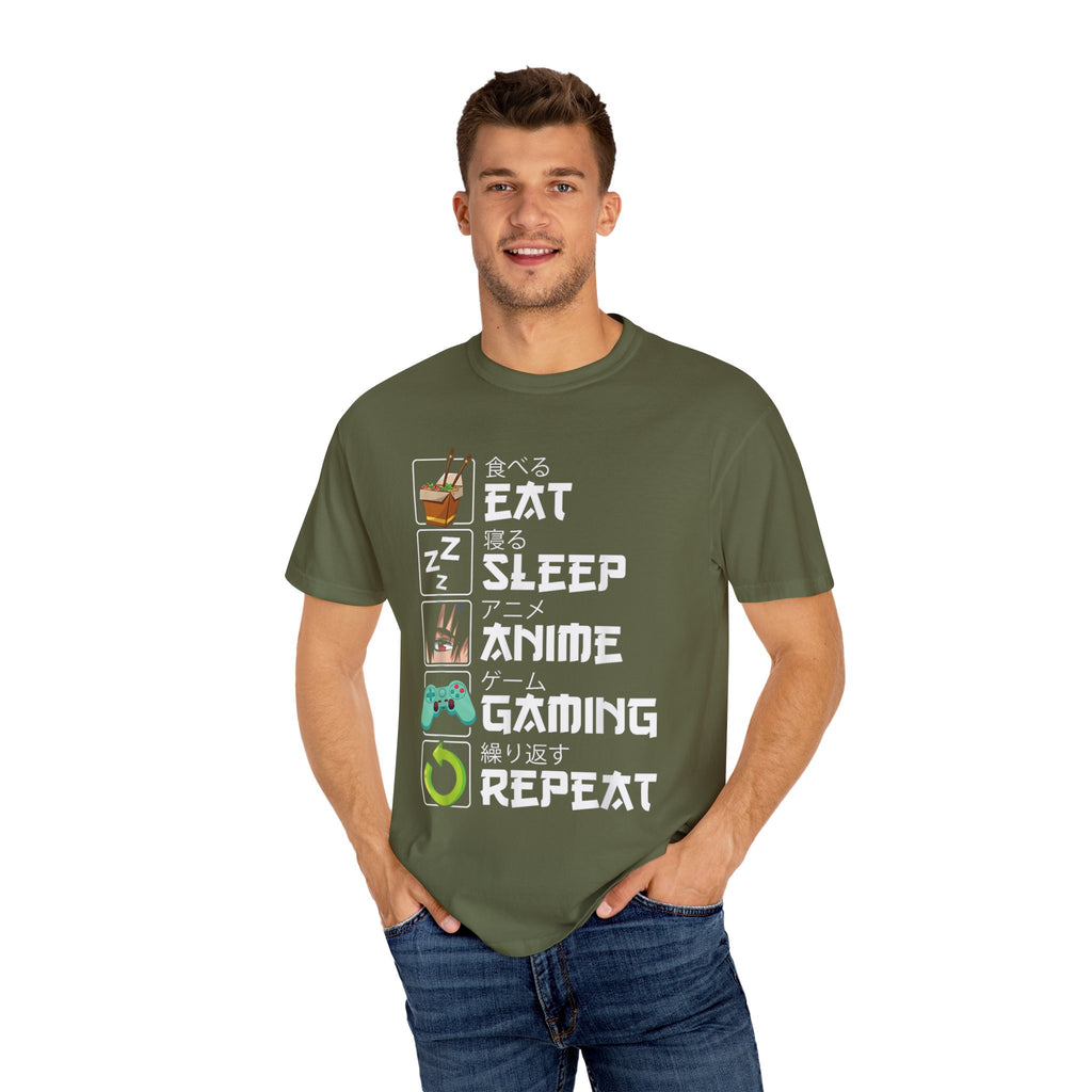 Eat Sleep Anime Gaming Repeat Anime Gaming T-shirt