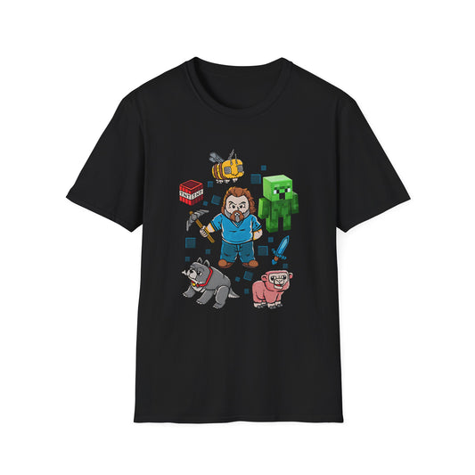 Pop Culture Mining & Crafting Funny Gaming T-Shirt