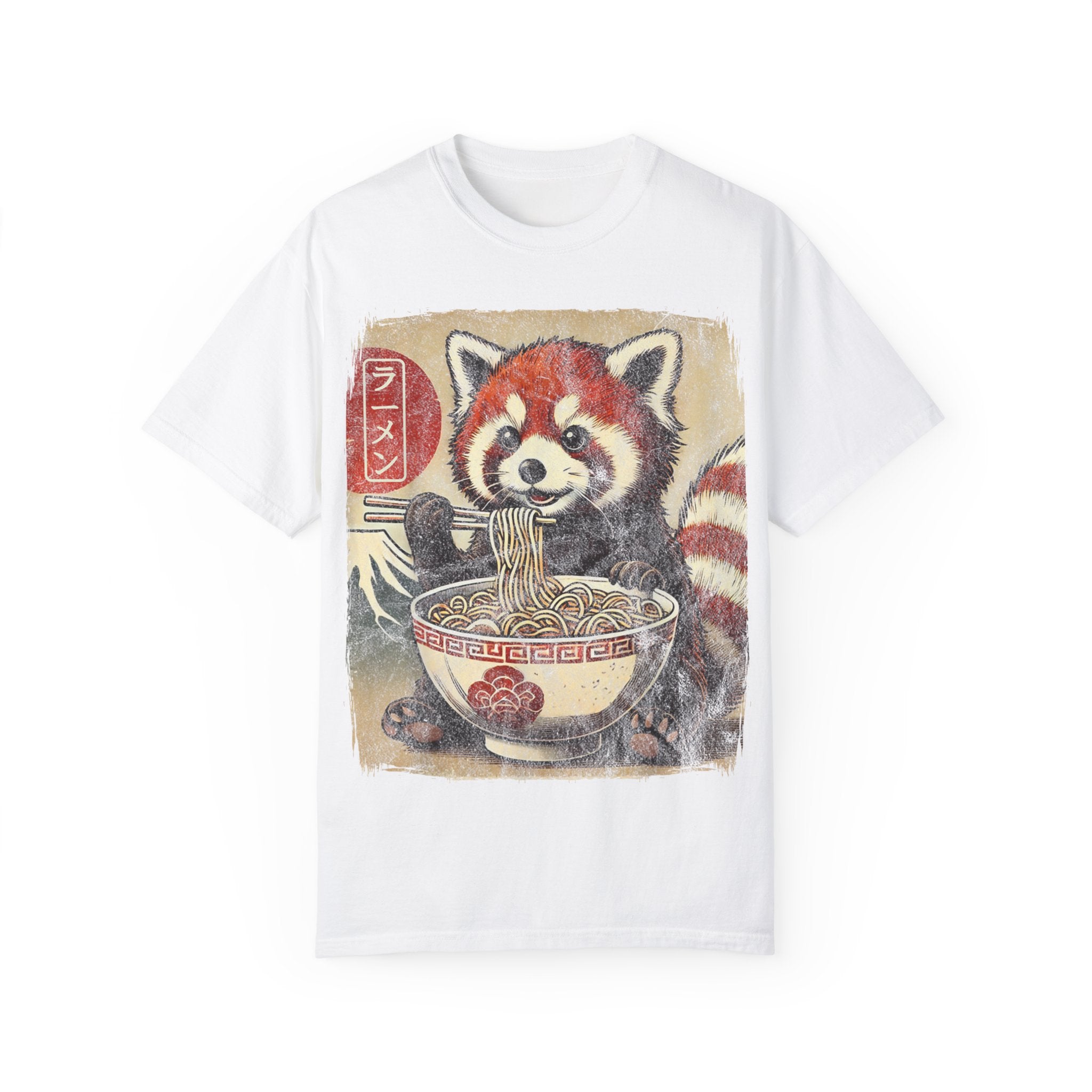 Ramen Time – Japanese Anime Red Panda T-shirt