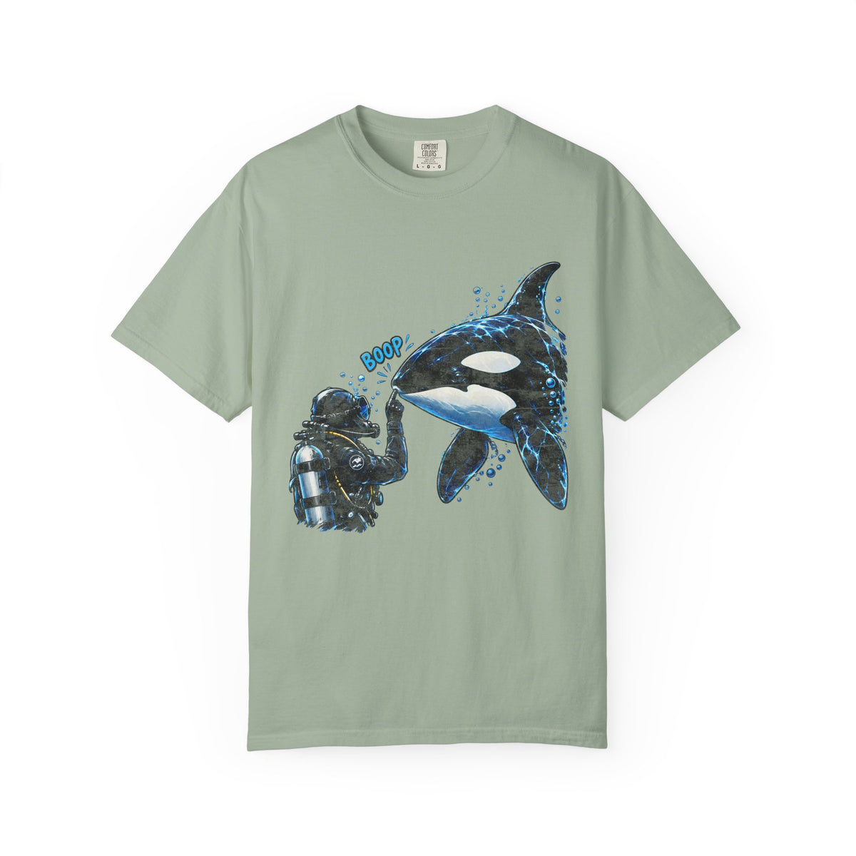Orca Boop Snoot Shirt, Scuba Diver T Shirt, Killer Whale Tee, Ocean Lover Gift, Marine Biology Shirt | Comfort Colors® T-Shirt