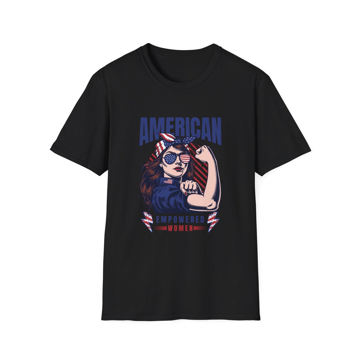 American Empowered Woman 4th of July Gifts Women's T-shirt