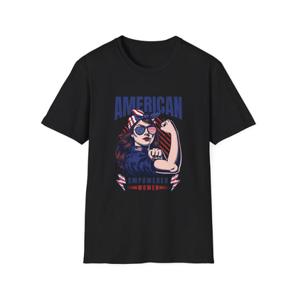 American Empowered Woman 4th of July Gifts Women's T-shirt