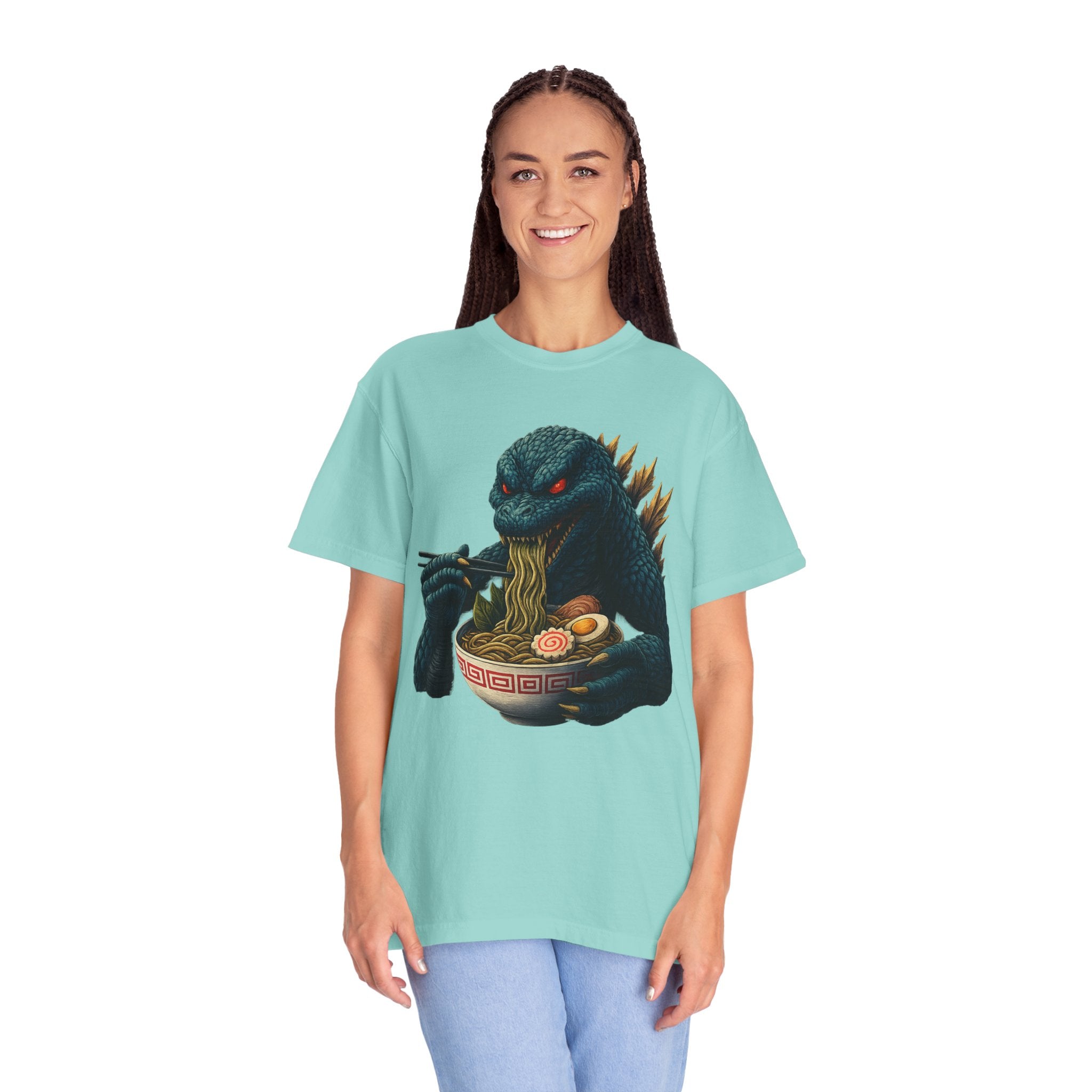 Kaiju Godzilla Eating Ramen T-shirt