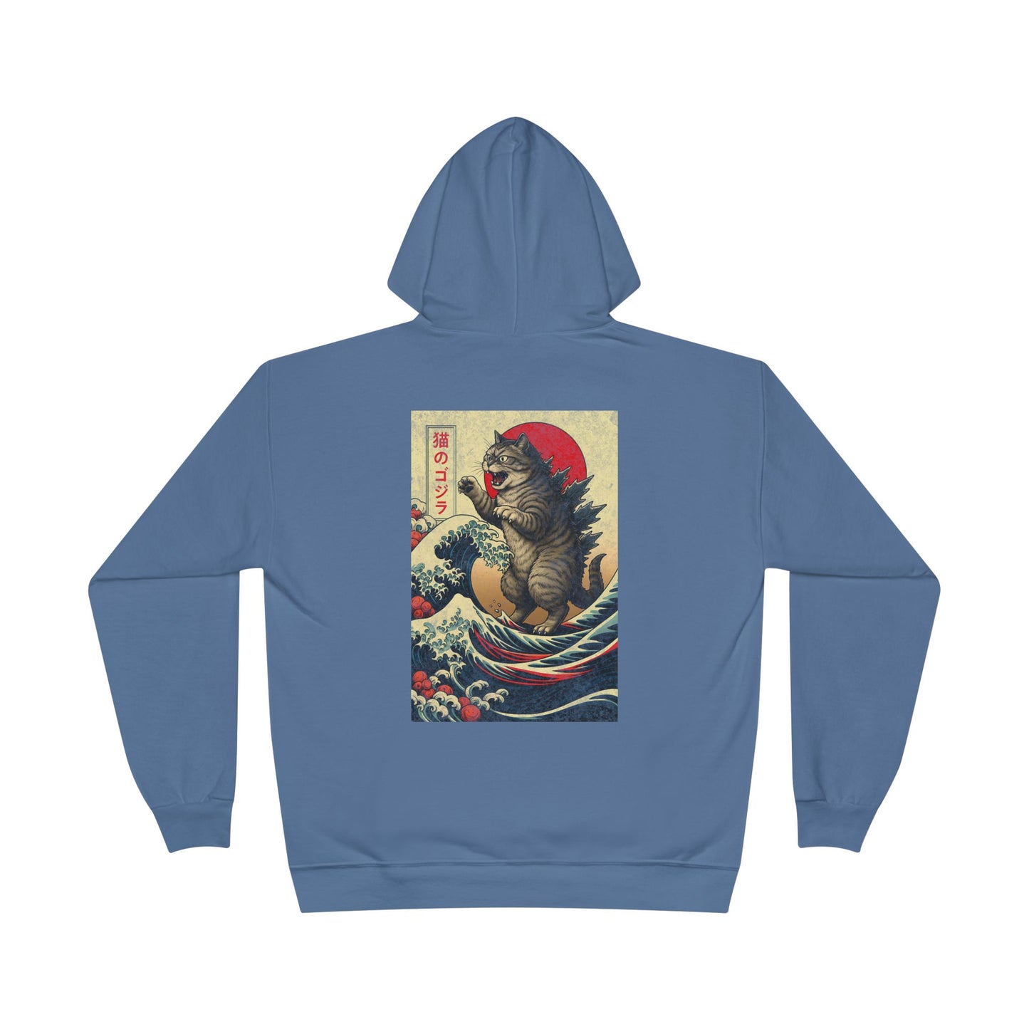 Kaiju Japan Streewear Catzilla Anime Godzilla Cat Hoodie