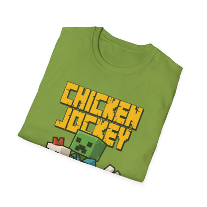 Retro Gamer Miner Chicken Jokey Funny Gaming T-Shirt