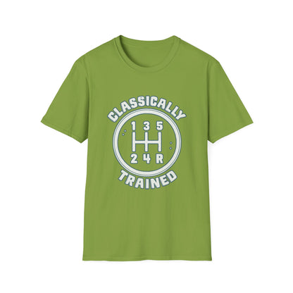 Classically Trained Stick Shift Hot Rod Gearhead Vintage Car T-Shirt