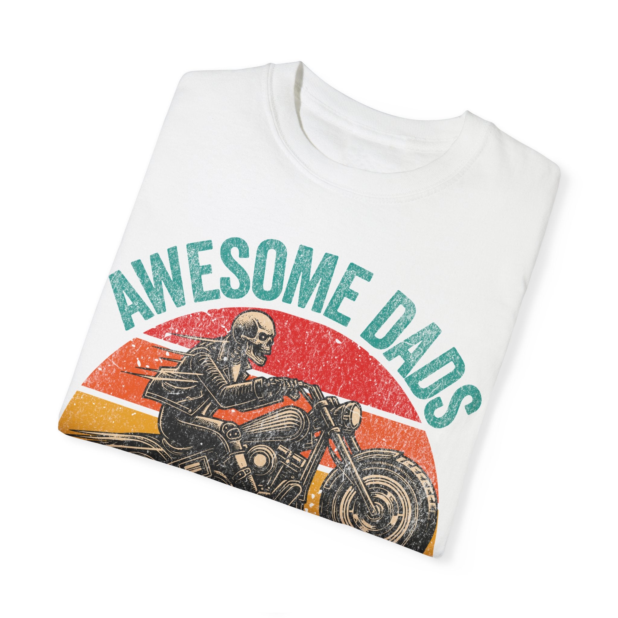 Awesome Dads Have Tattoos and Bikes – Father’s Day Biker T-shirt