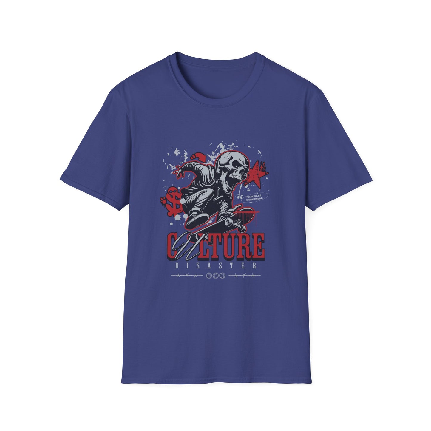 Culture is a Disaster Streetwear Funny Skull T-Shirt