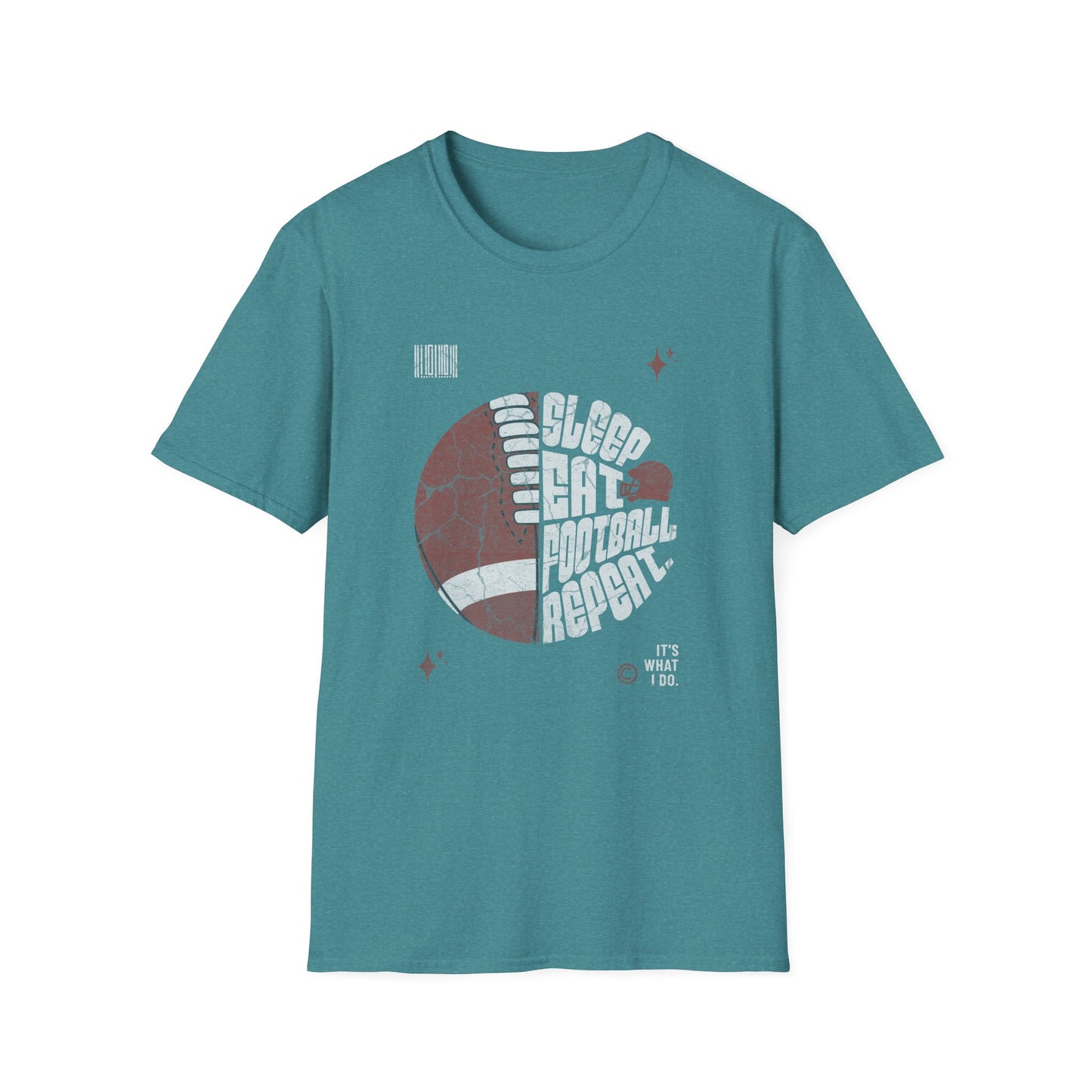 Eat Sleep Football Repeat Football Game Day T-Shirt