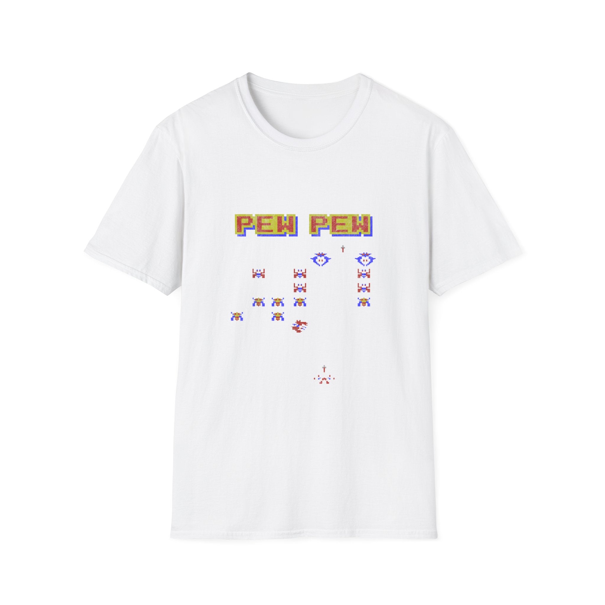 PEW PEW Retro Video Game Vintage Gaming Gamer T-Shirt