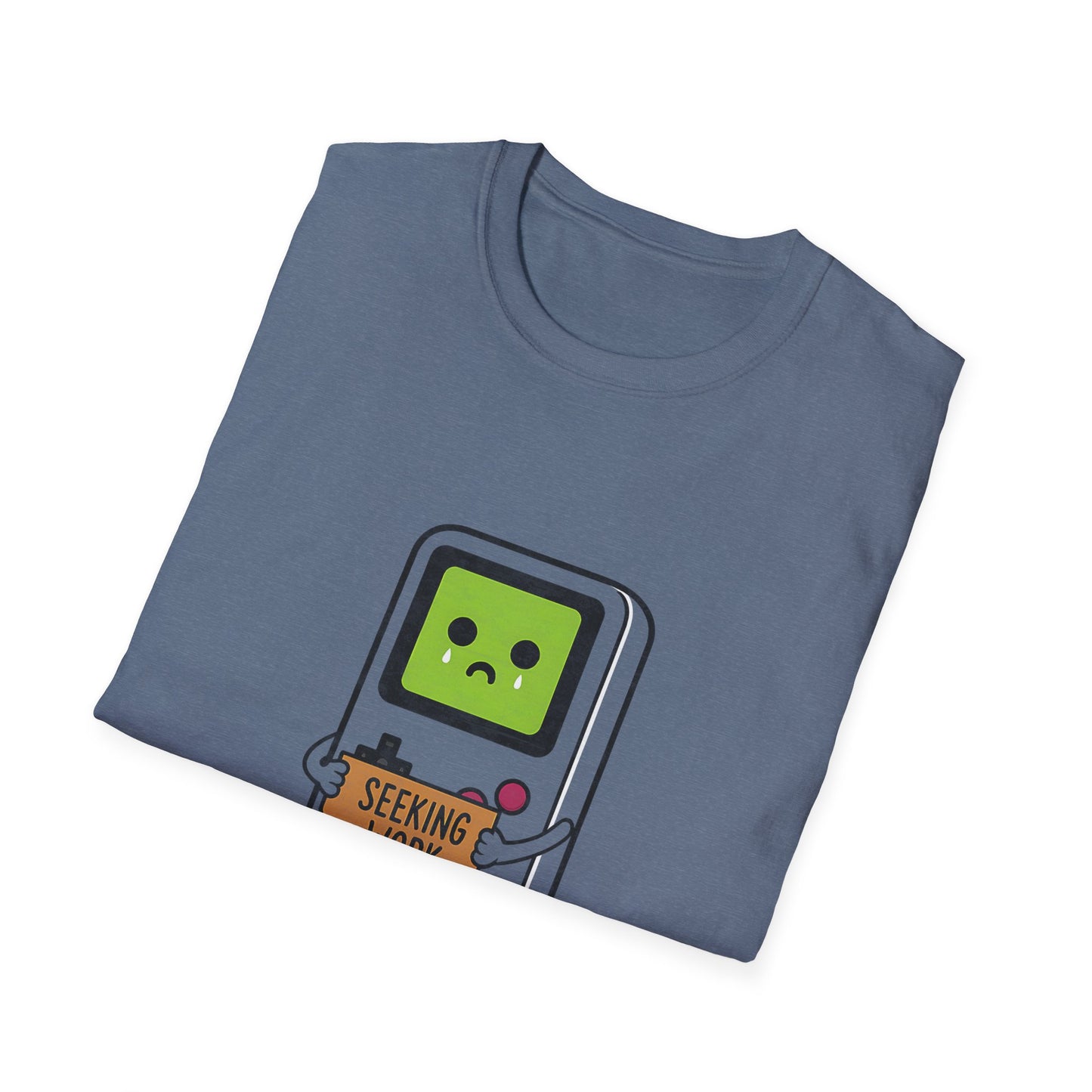 Seeking Work Funny Unemployed Retro Gamer T-Shirt