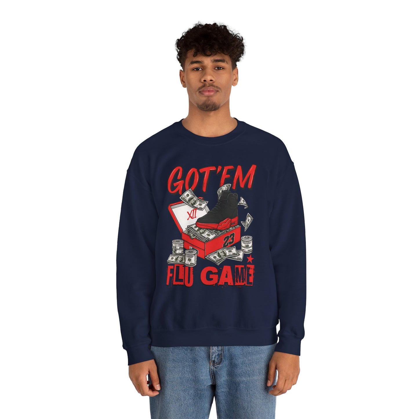 Streetwear Sneakerhead Match Jordan 12 Retro Flu Game Sweatshirt