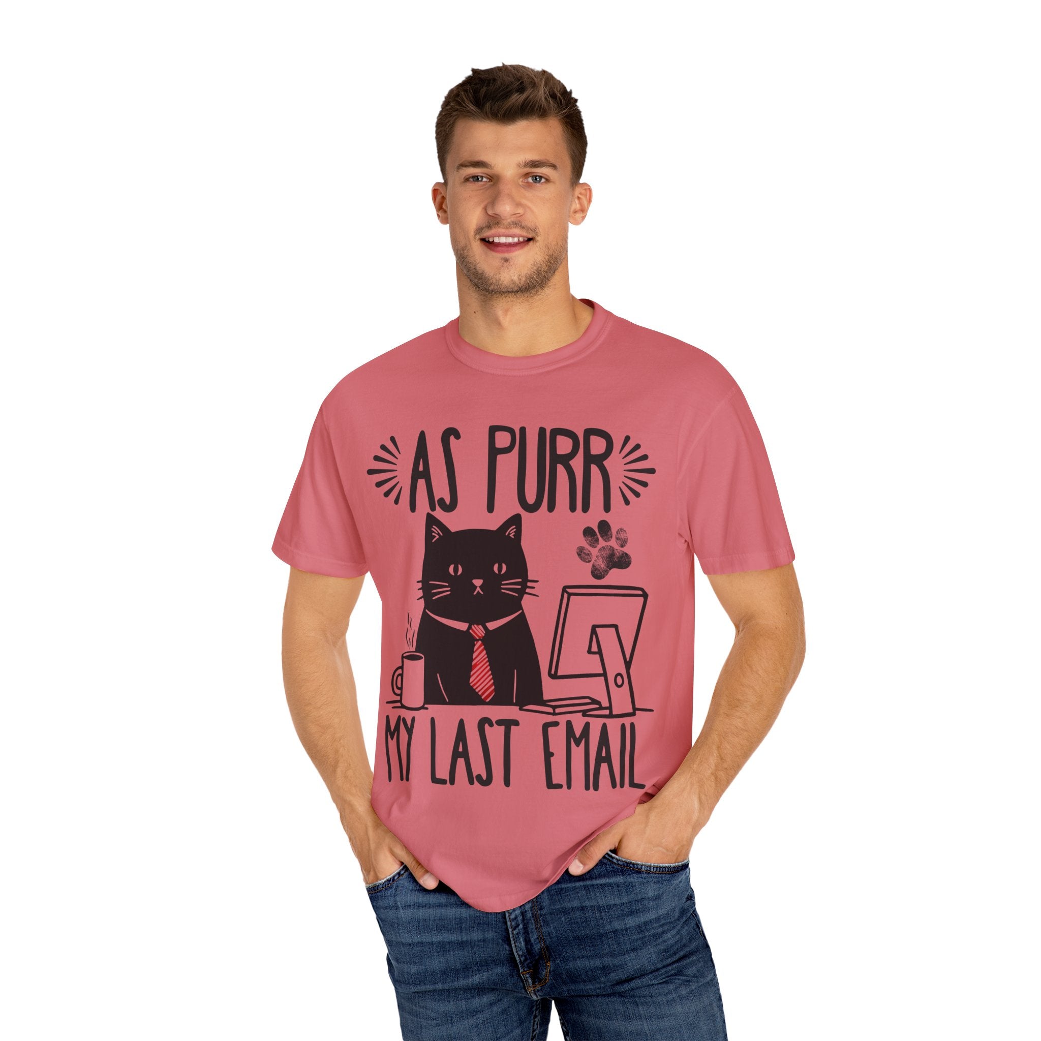 As Purr My Last Email Funny Cat T-shirt