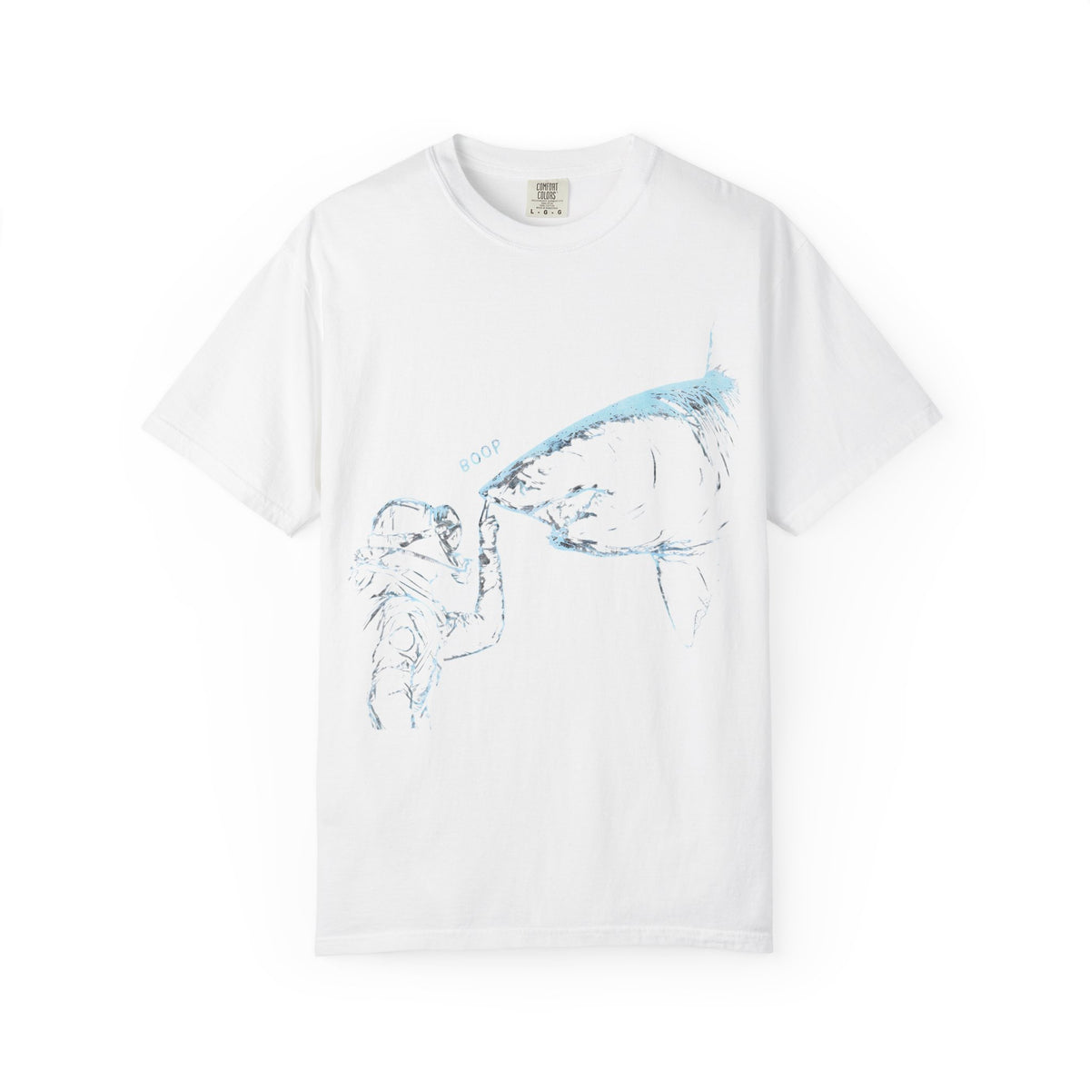 Shark nose boop tee, SCUBA diver Shark shirt, ocean diving gift, marine biology Gift, great white Shark tee | Comfort Colors® T-Shirt