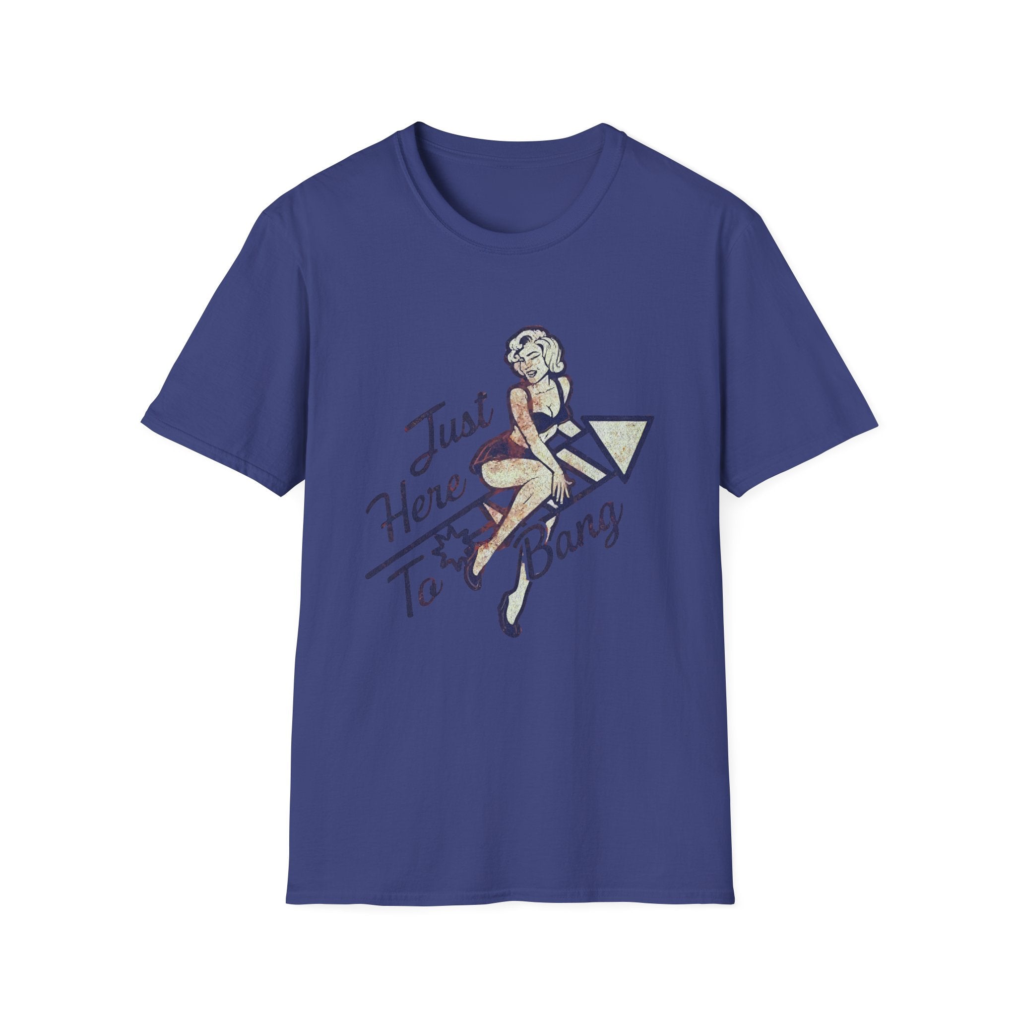 Just Here to Bang Firecrackers 4th of July Adult T-shirt