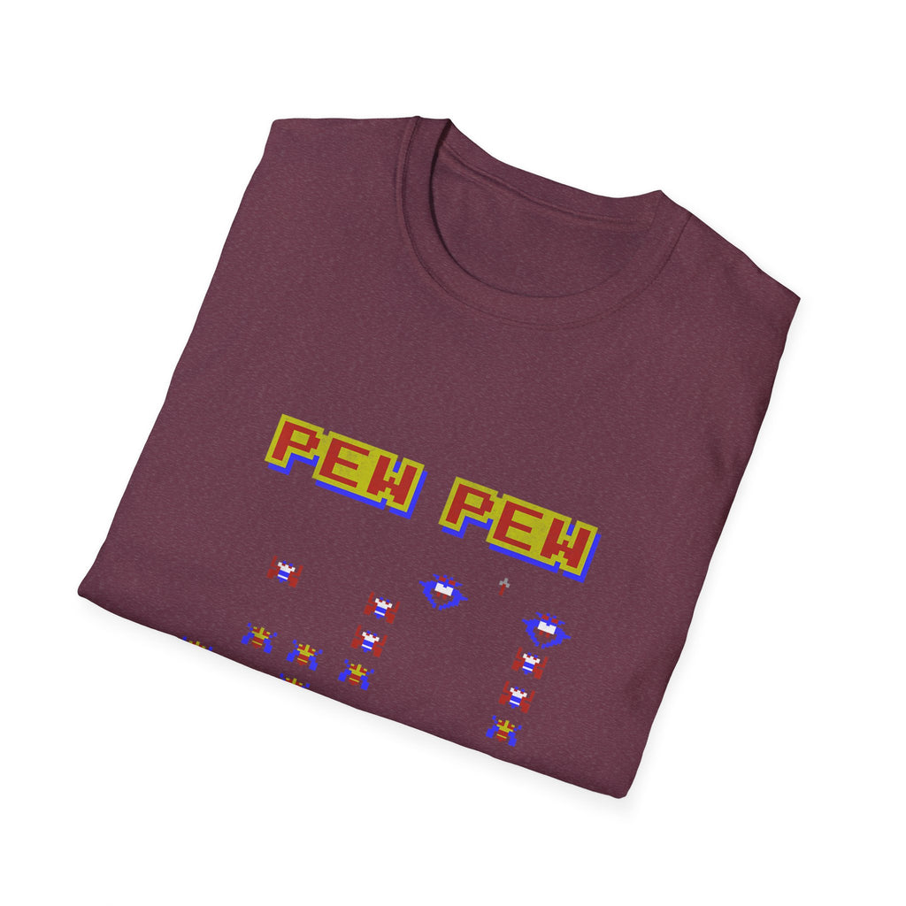 PEW PEW Retro Video Game Vintage Gaming Gamer T-Shirt