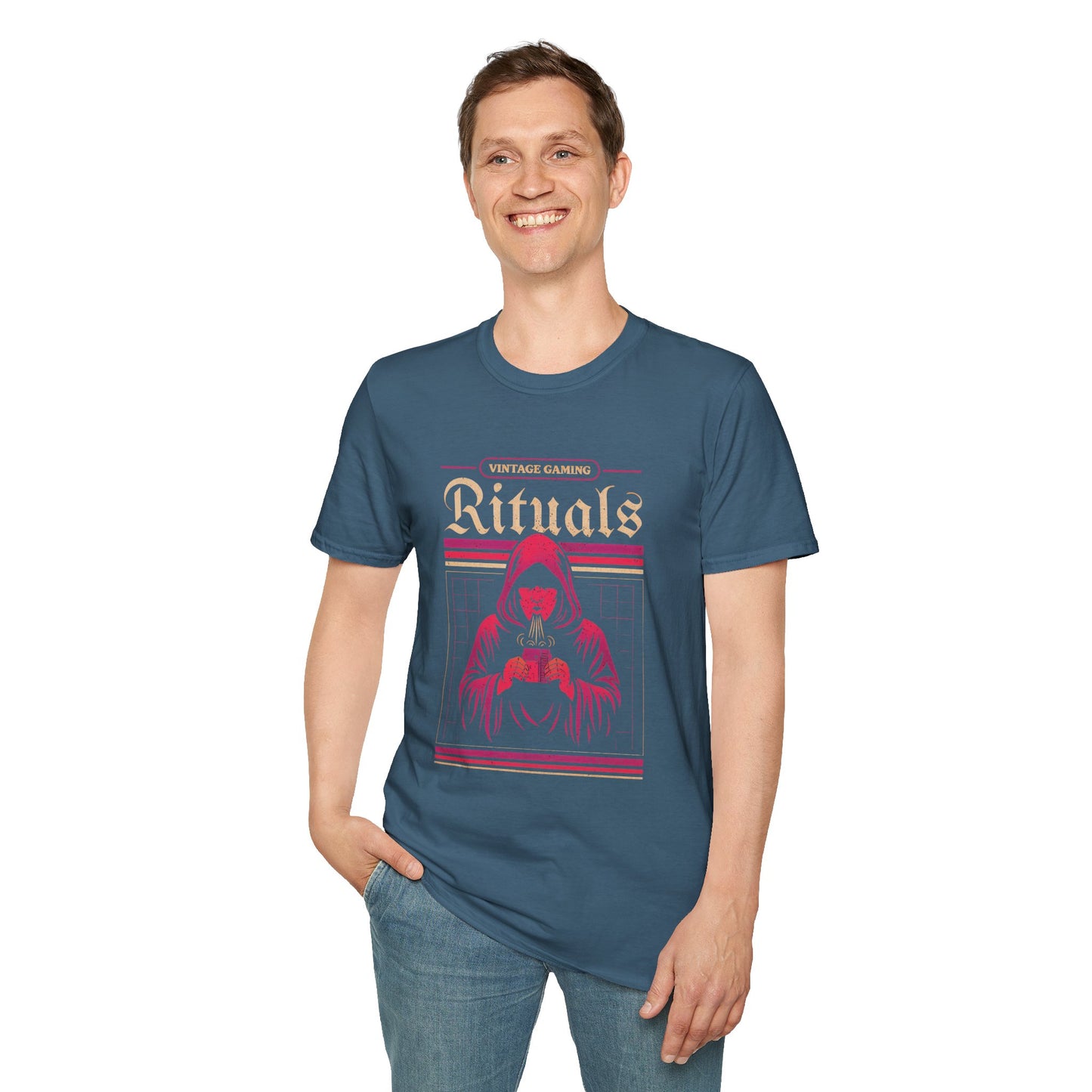 Vintage Gaming Rituals Retro Old School Gamer T-Shirt