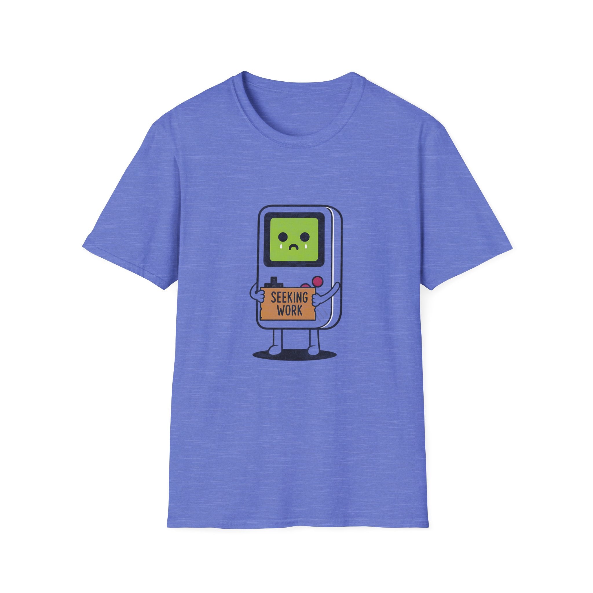 Seeking Work Funny Unemployed Retro Gamer T-Shirt