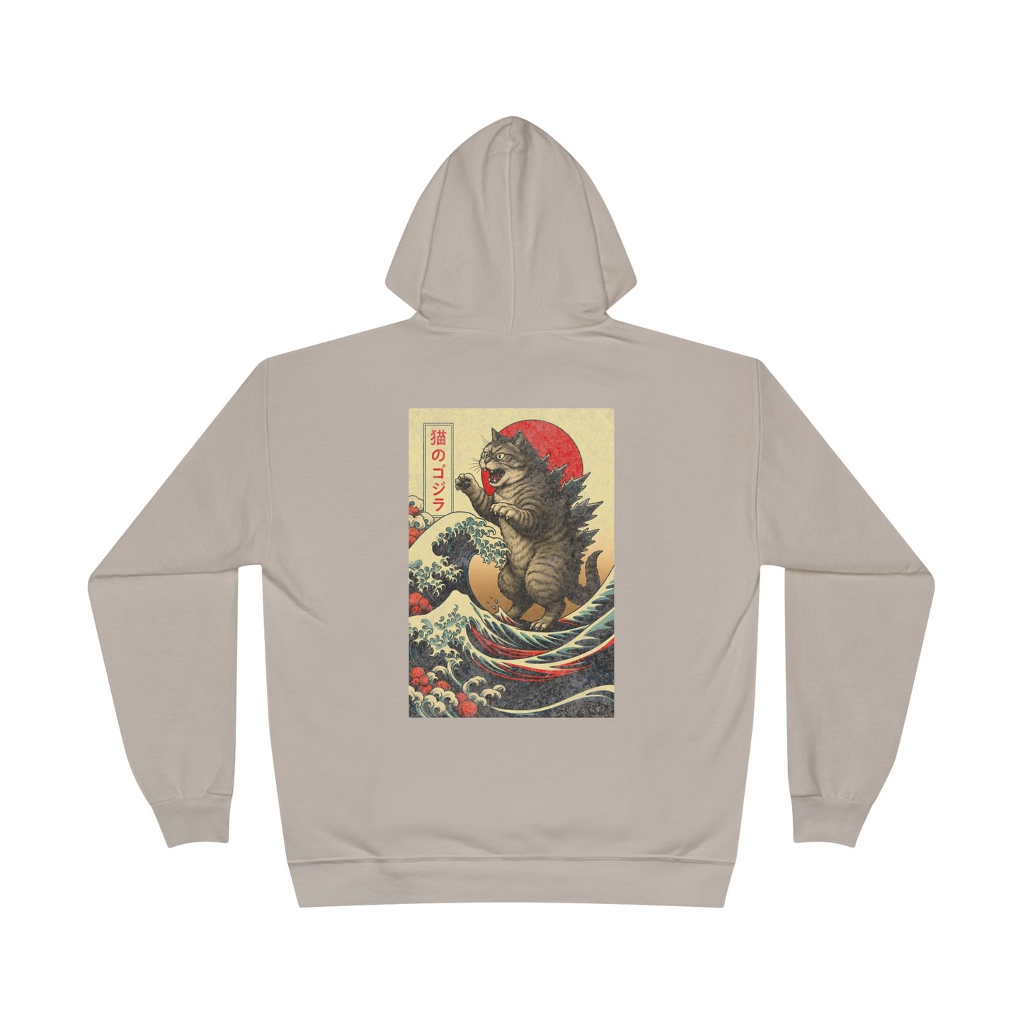 Kaiju Japan Streewear Catzilla Anime Godzilla Cat Hoodie