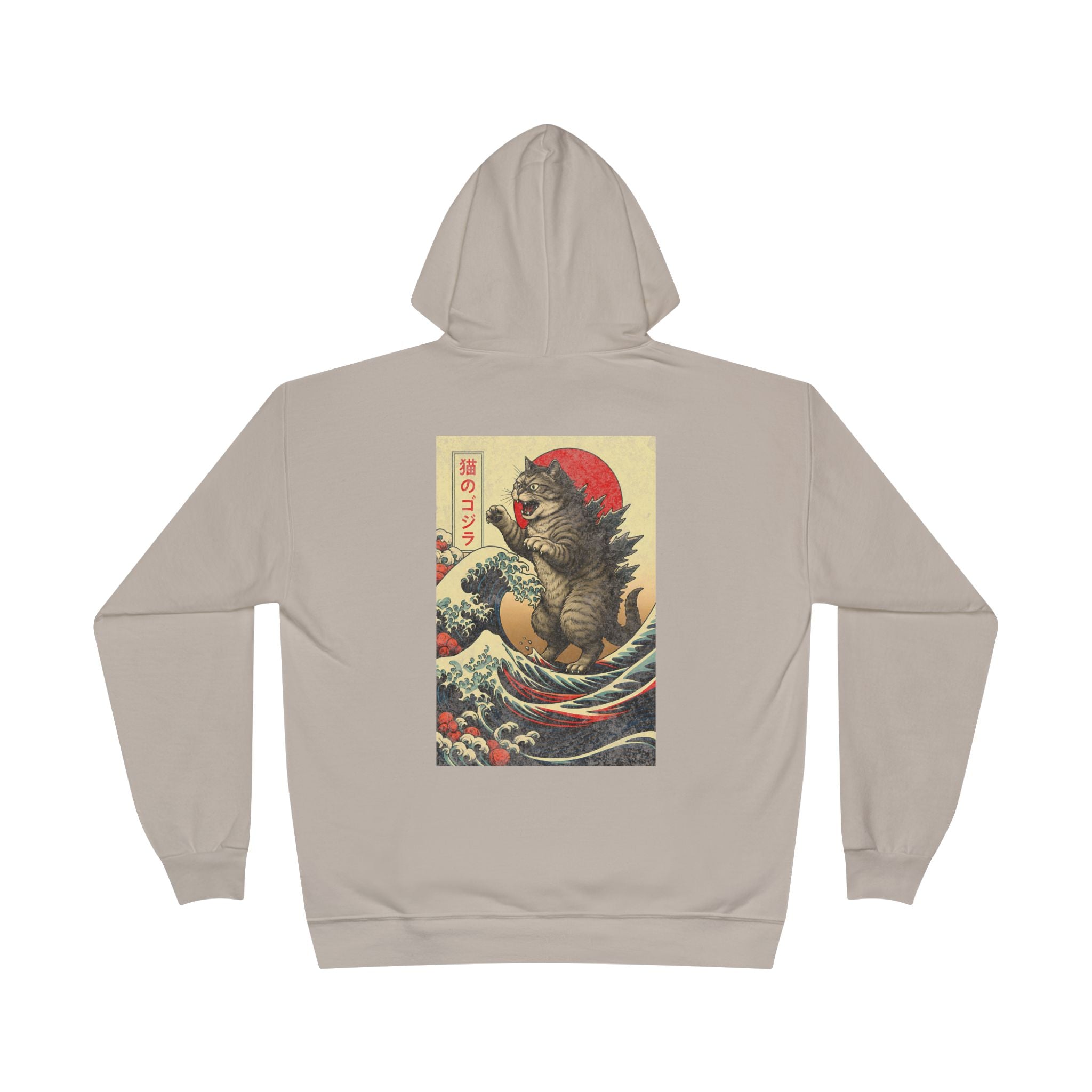 Kaiju Japan Streewear Catzilla Anime Godzilla Cat Hoodie
