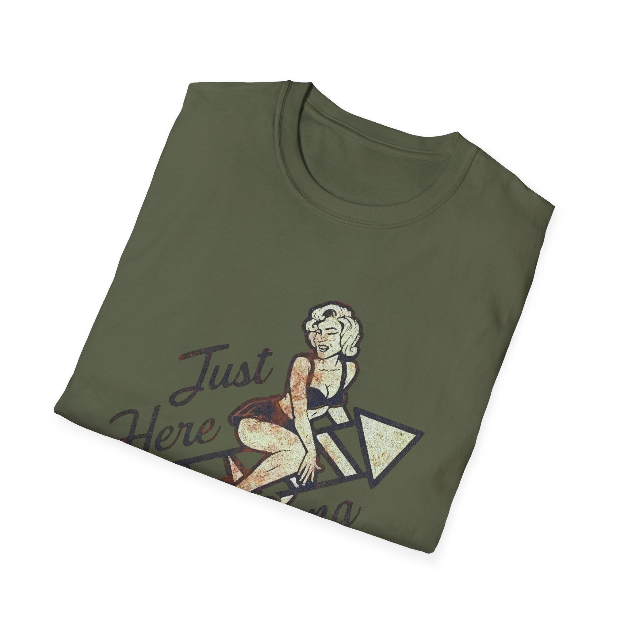 Just Here to Bang Firecrackers 4th of July Adult T-shirt
