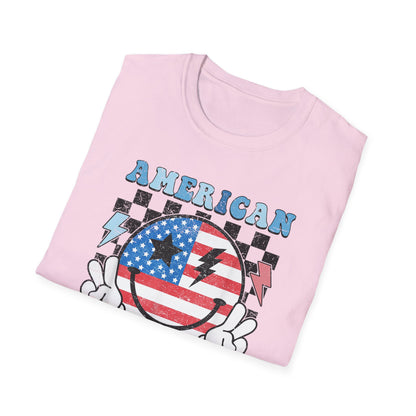 Vintage Peace Sign American Girl T-shirt