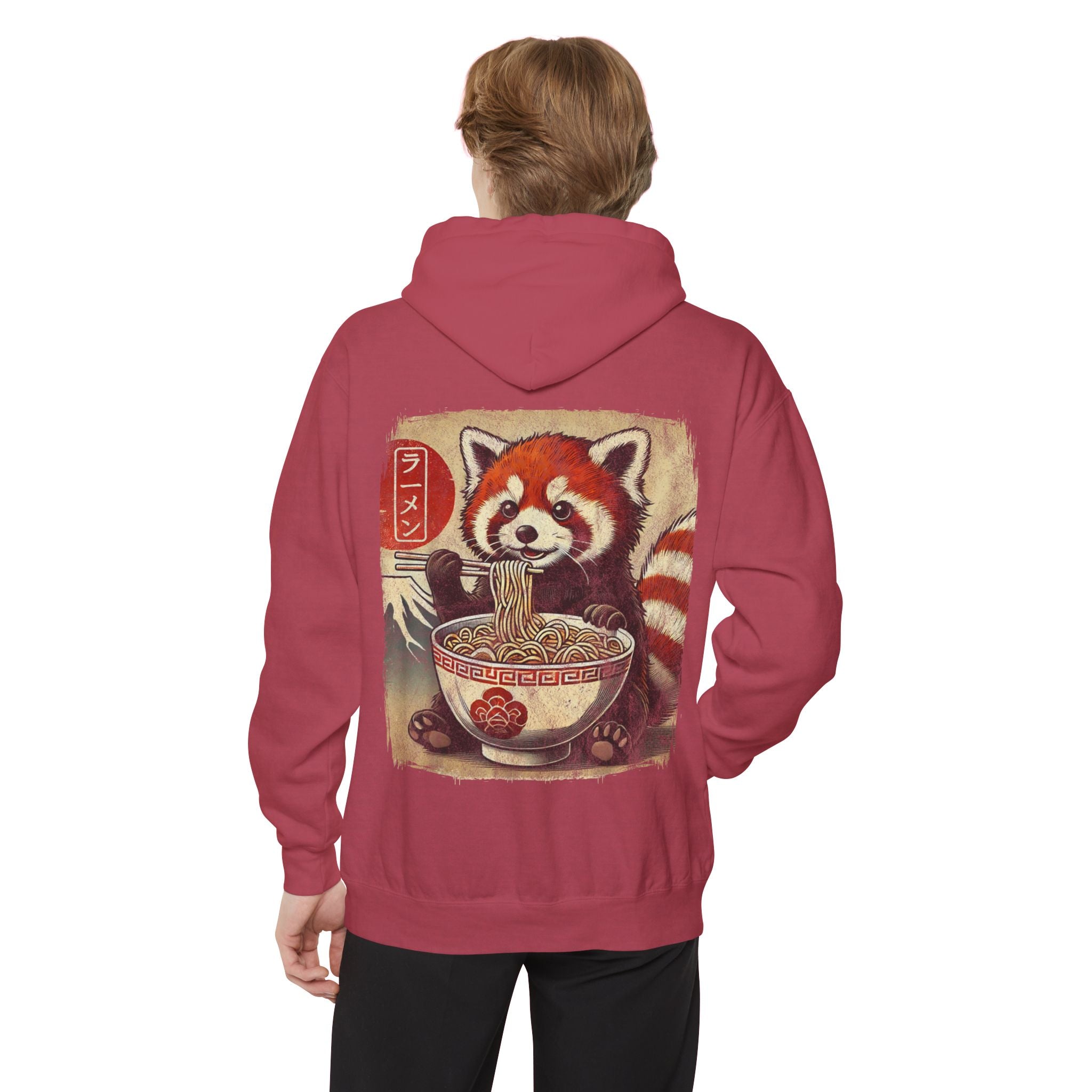 Japanese Anime Red Panda Ramen Hoodie