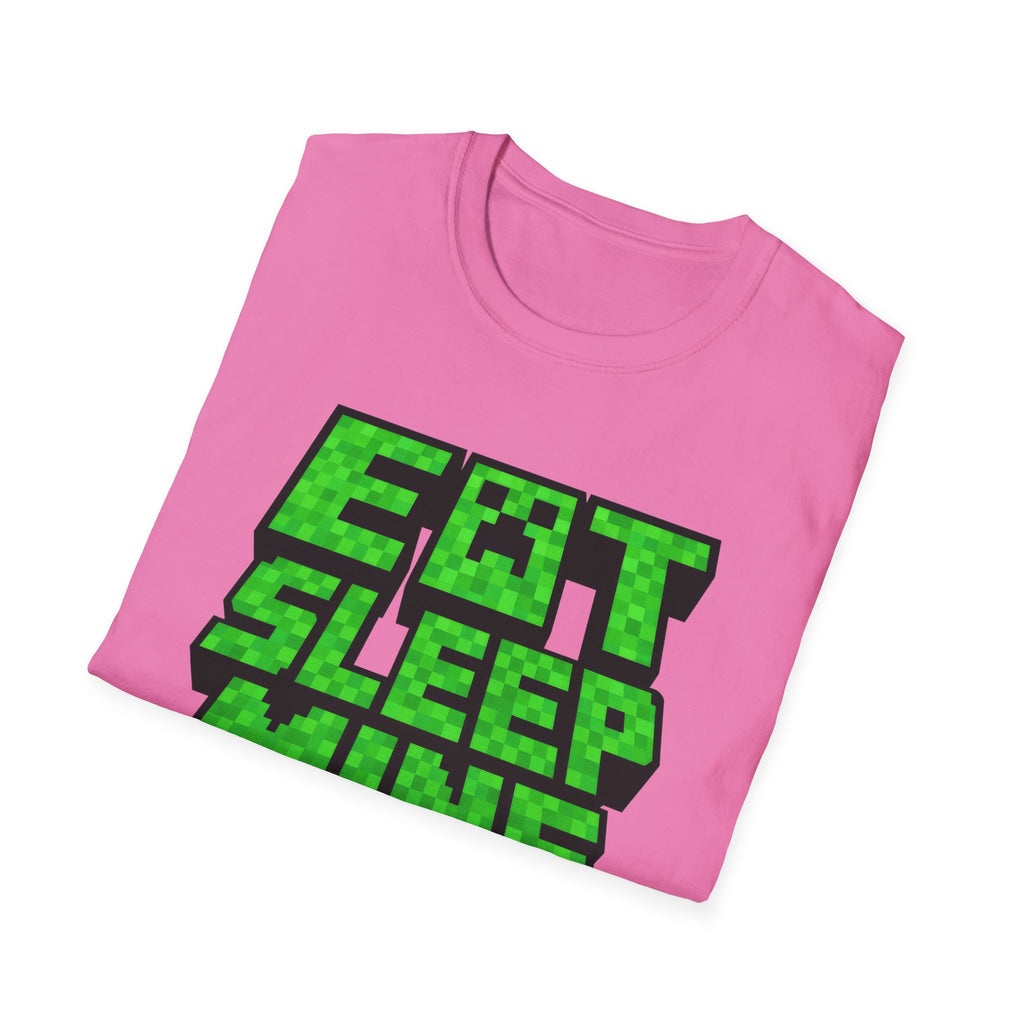 Funny Miner Gamer Eat Sleep Mine Repeat T-shirt