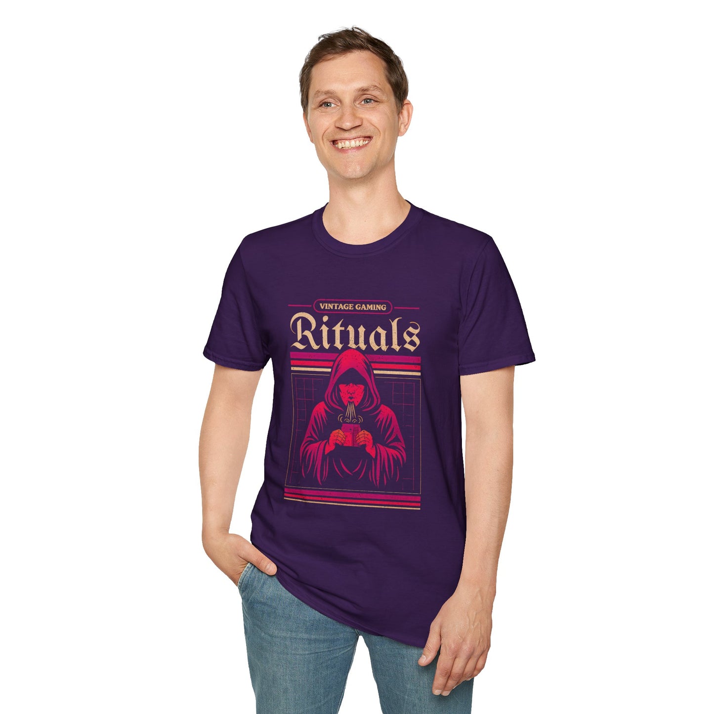 Vintage Gaming Rituals Retro Old School Gamer T-Shirt