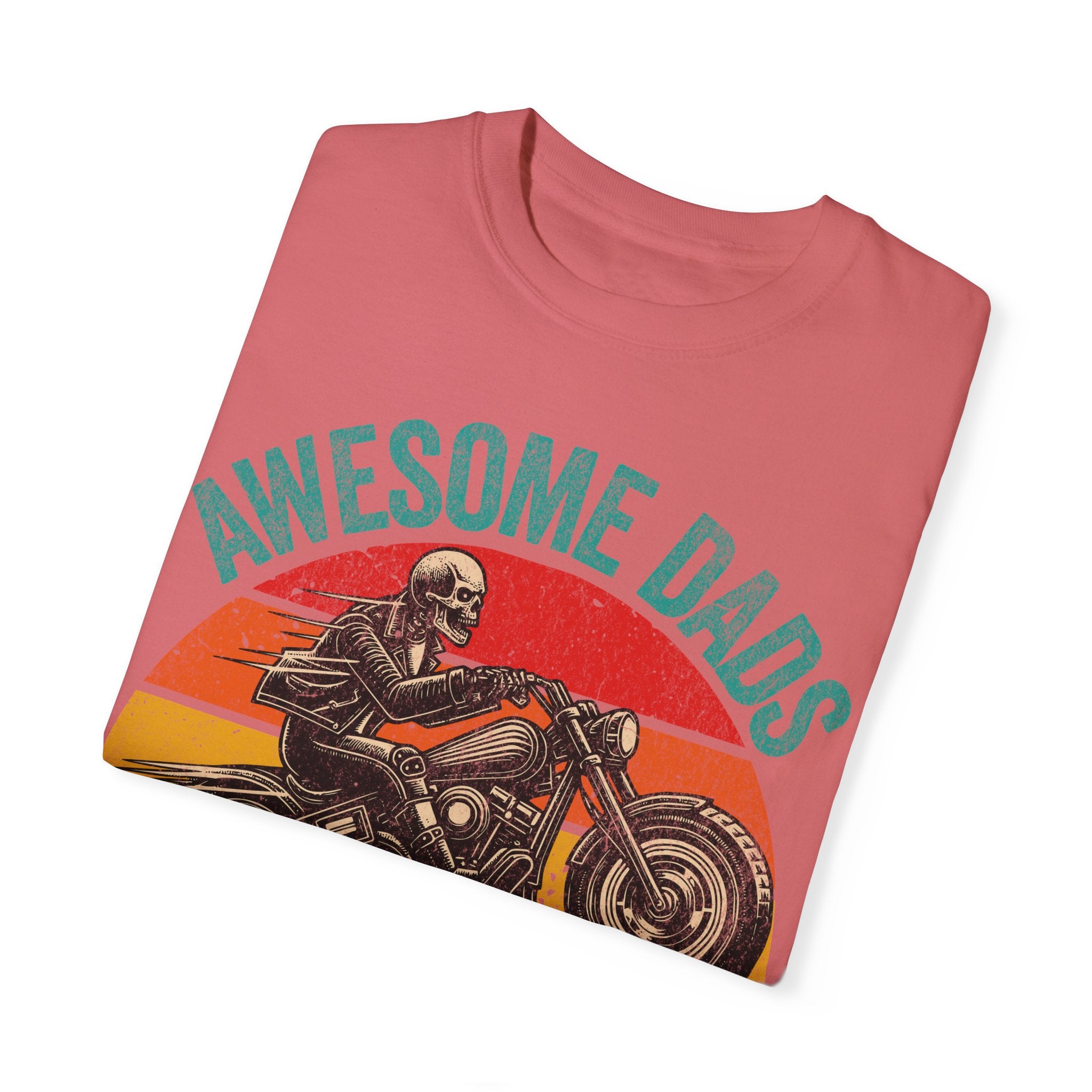 Awesome Dads Have Tattoos and Bikes – Father’s Day Biker T-shirt