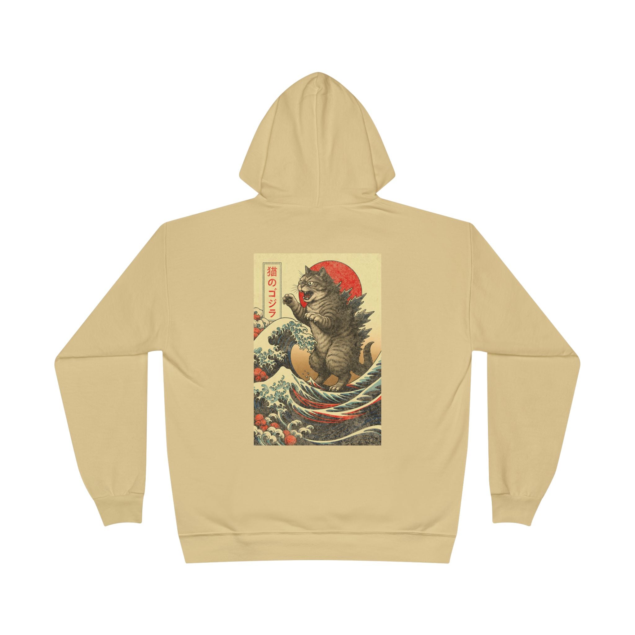 Kaiju Japan Streewear Catzilla Anime Godzilla Cat Hoodie