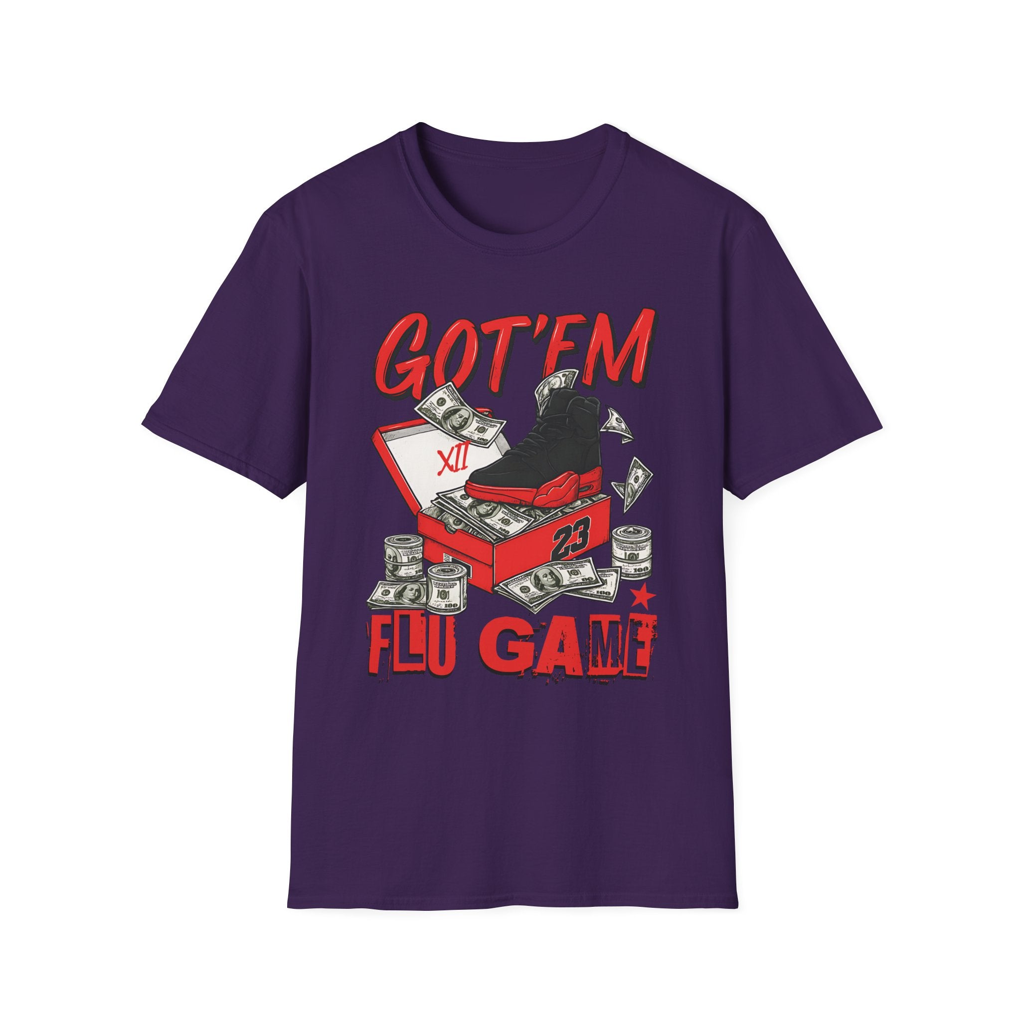 Streetwear Match Jordan 12 Retro Flu Game - XII Graffiti Sneakerhead T-Shirt