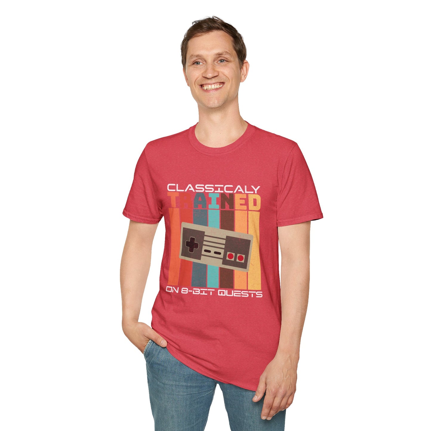 Retro Classically Trained on 8-Bit Quests Gamer T-Shirt