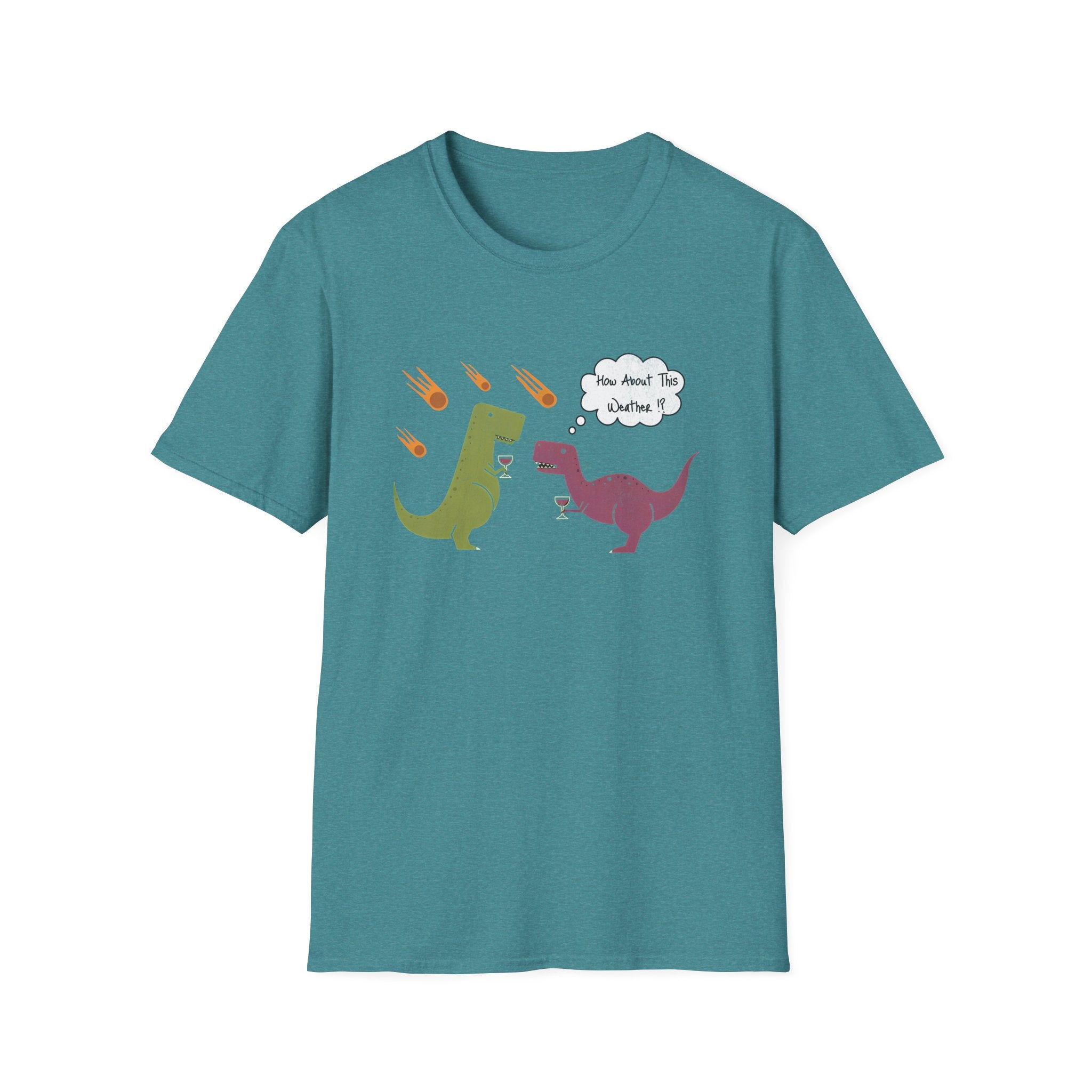 Funny T-Rex How About This Weather? Dino Puns T-Shirt
