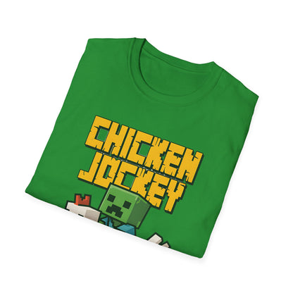 Retro Gamer Miner Chicken Jokey Funny Gaming T-Shirt