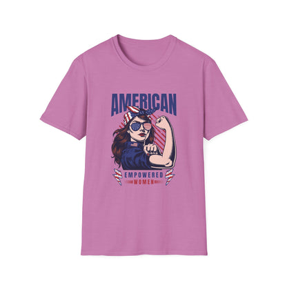 American Empowered Woman 4th of July Gifts Women's T-shirt