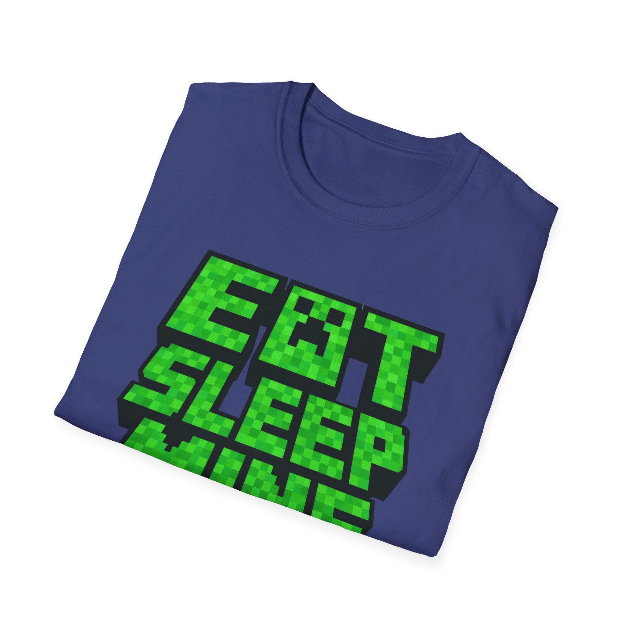 Funny Miner Gamer Eat Sleep Mine Repeat T-shirt