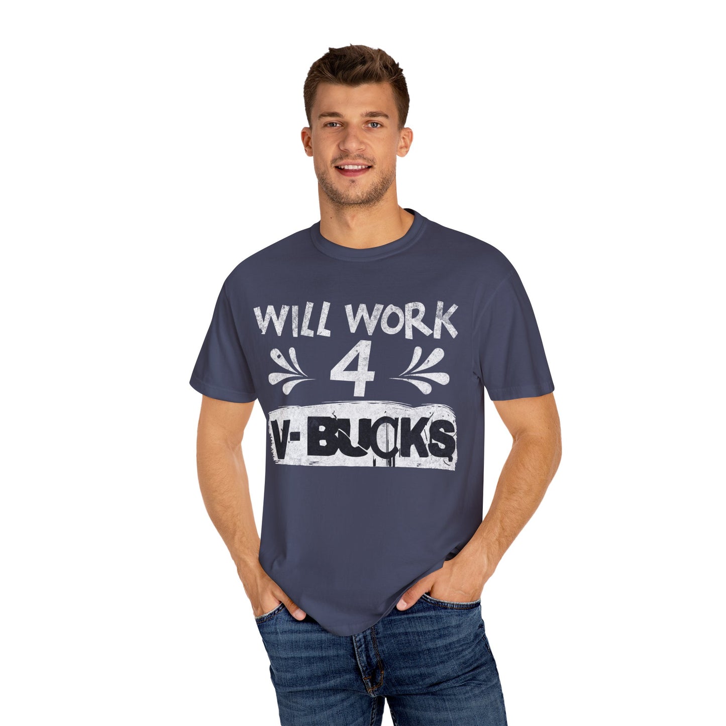 Will Work for V-Bucks Funny Gamer T-shirt