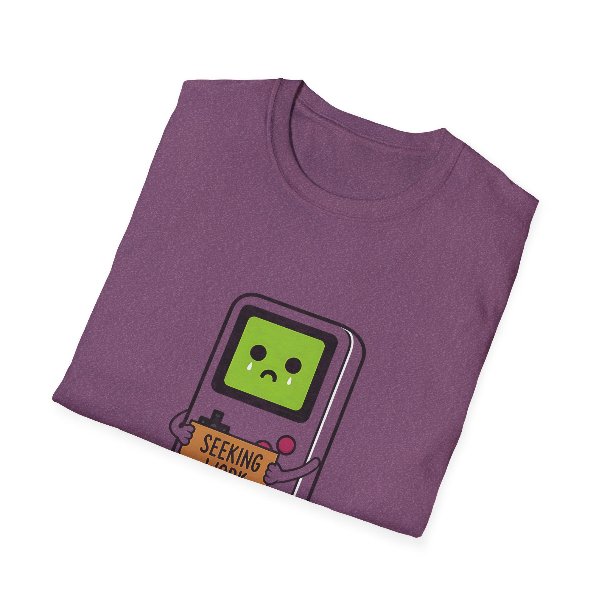 Seeking Work Funny Unemployed Retro Gamer T-Shirt