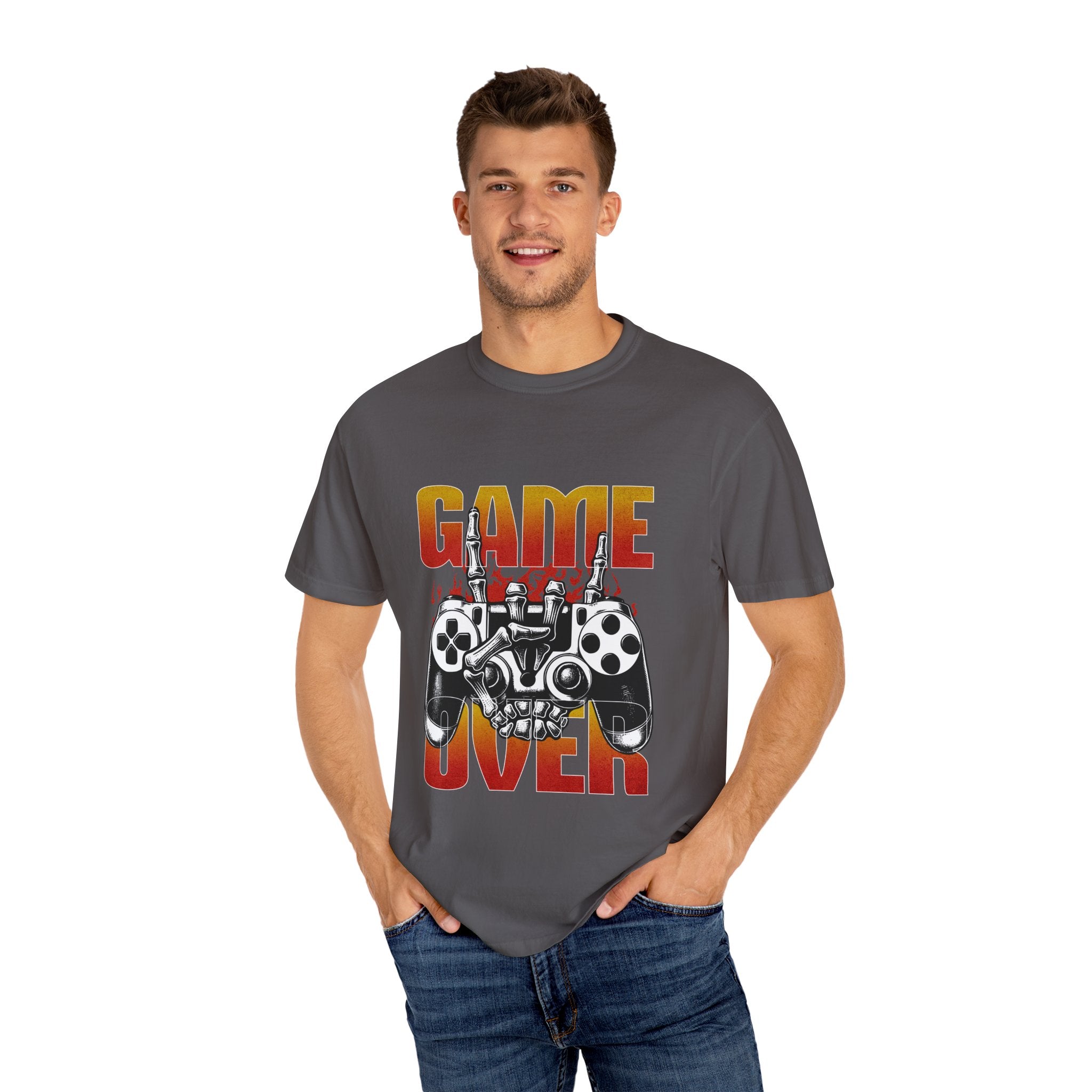 Skeleton Gamer Game Over T-shirt
