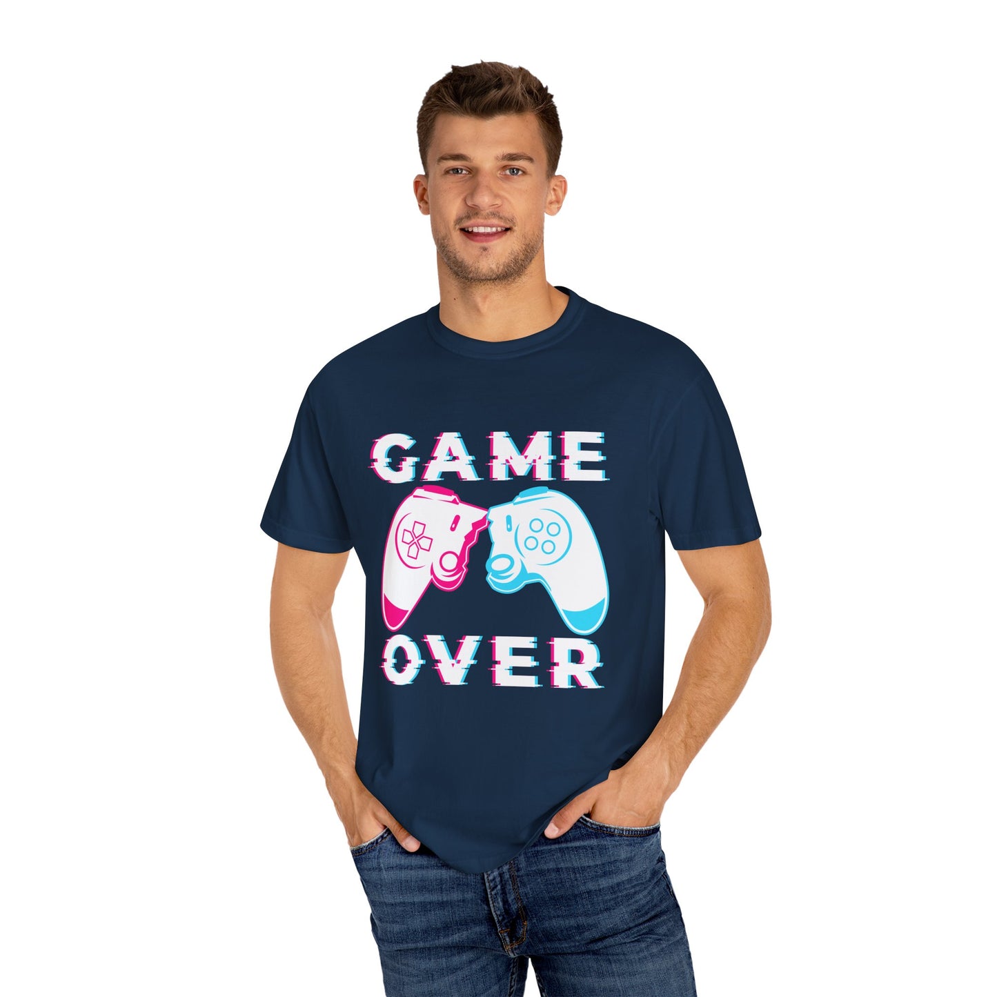 Gamer Over – Pixelated Controller T-shirt
