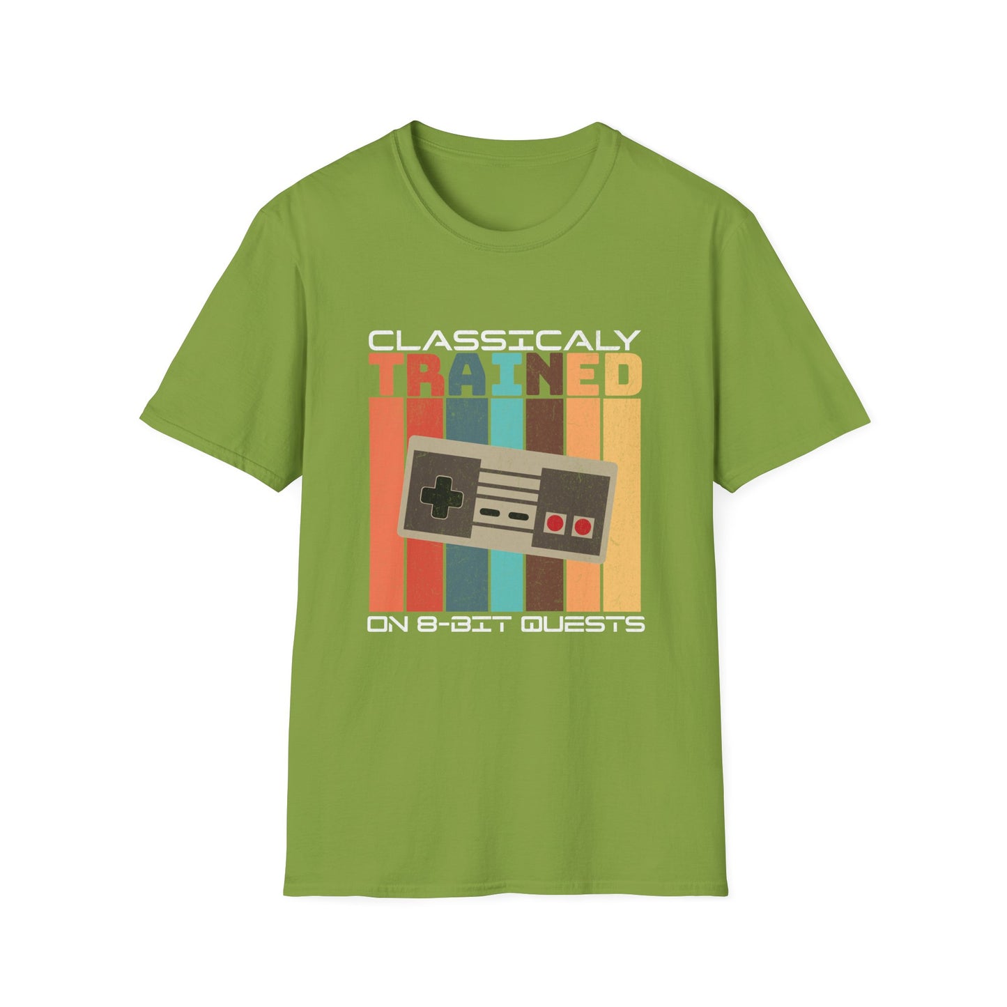 Retro Classically Trained on 8-Bit Quests Gamer T-Shirt