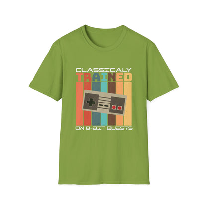 Retro Classically Trained on 8-Bit Quests Gamer T-Shirt