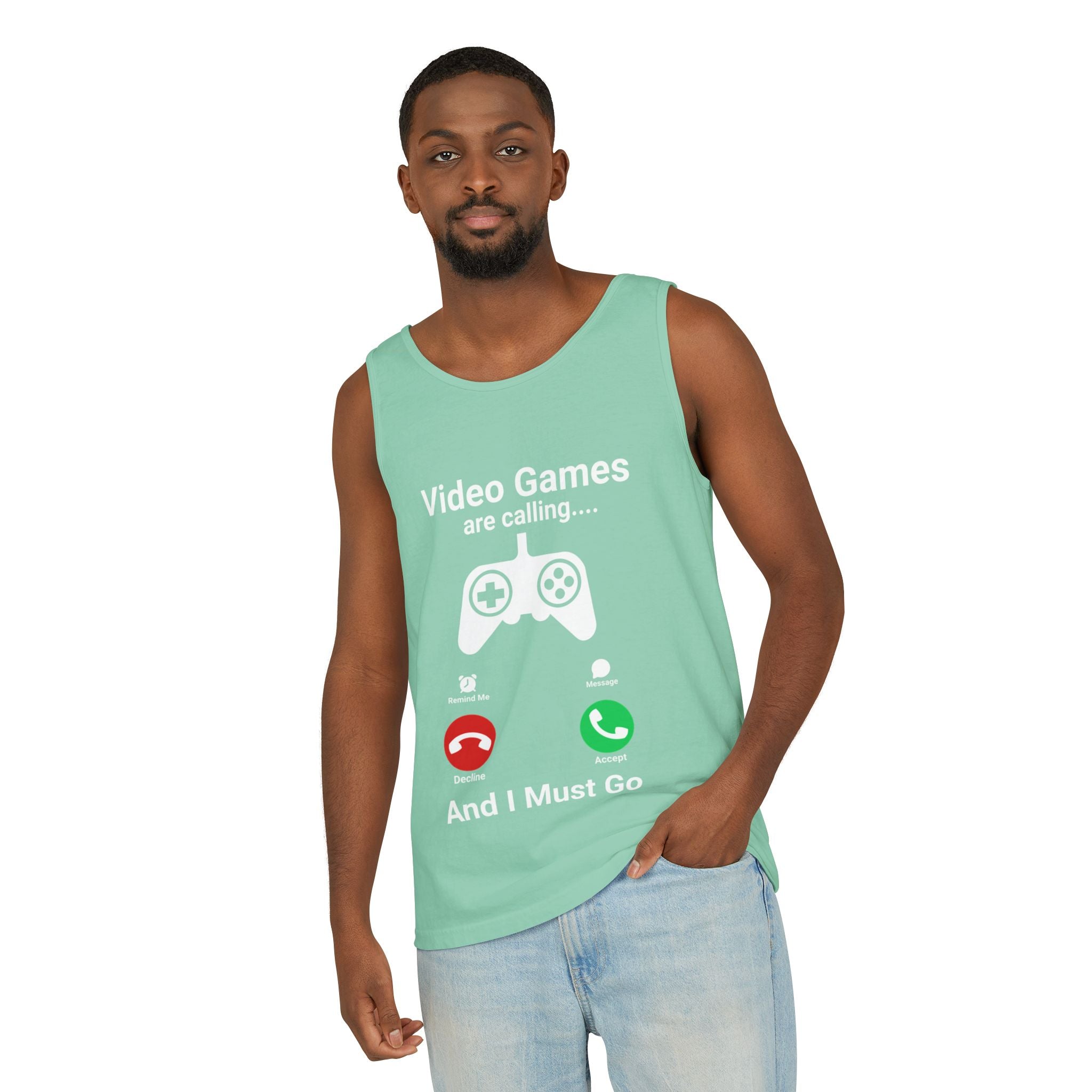 Video Games Are Calling and I Must Go – Funny Gamer Tank Top