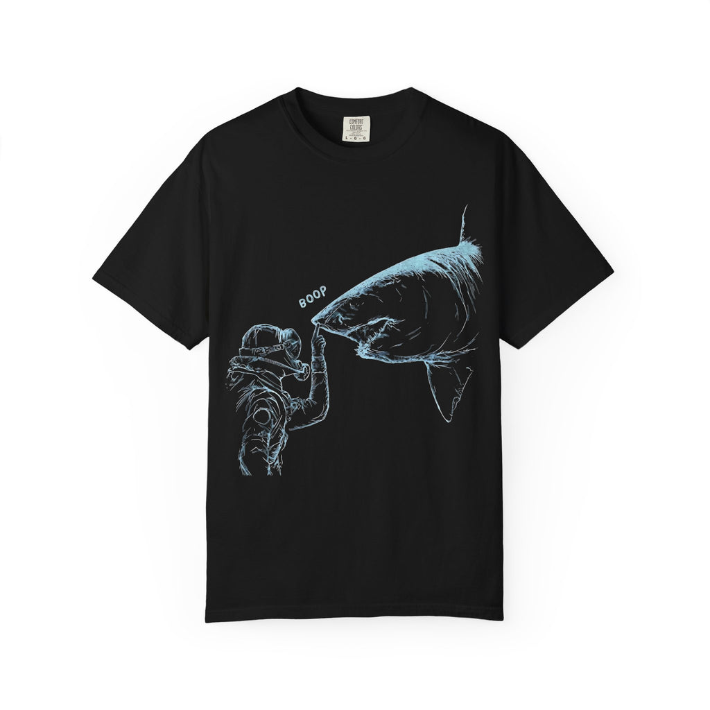 Shark nose boop tee, SCUBA diver Shark shirt, ocean diving gift, marine biology Gift, great white Shark tee | Comfort Colors® T-Shirt
