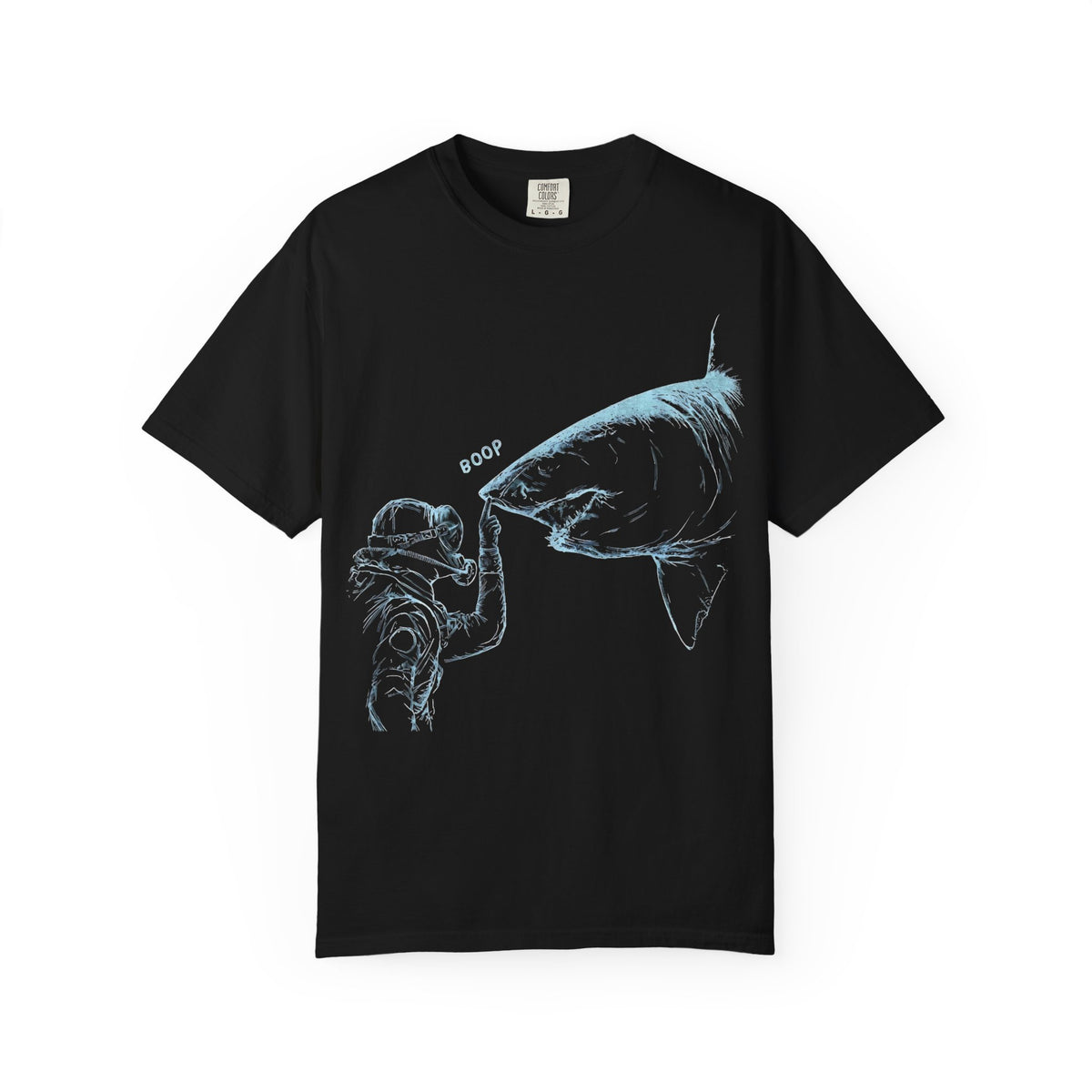 Shark nose boop tee, SCUBA diver Shark shirt, ocean diving gift, marine biology Gift, great white Shark tee | Comfort Colors® T-Shirt