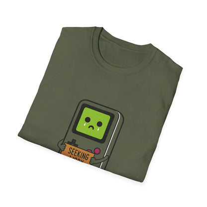 Seeking Work Funny Unemployed Retro Gamer T-Shirt