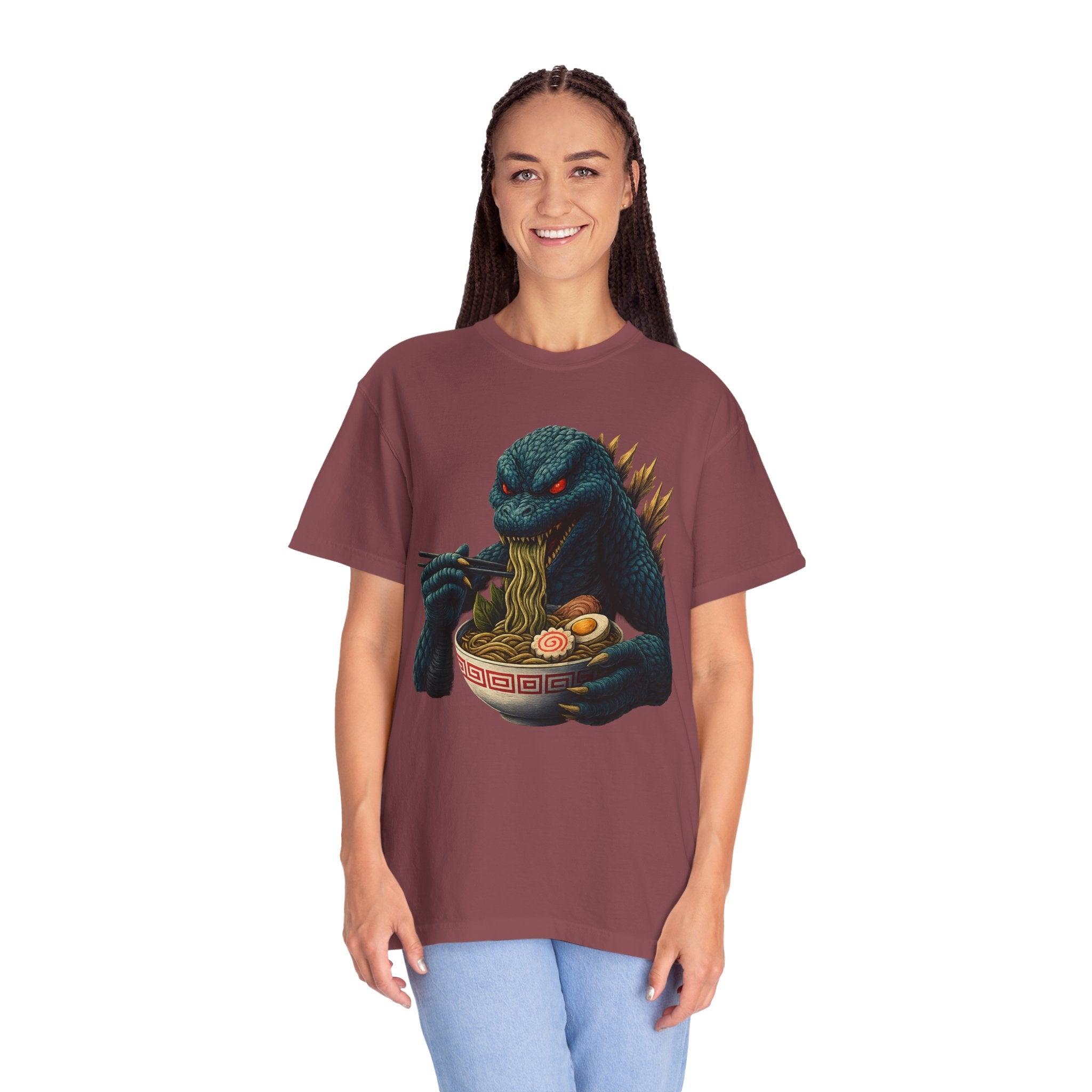 Kaiju Godzilla Eating Ramen T-shirt
