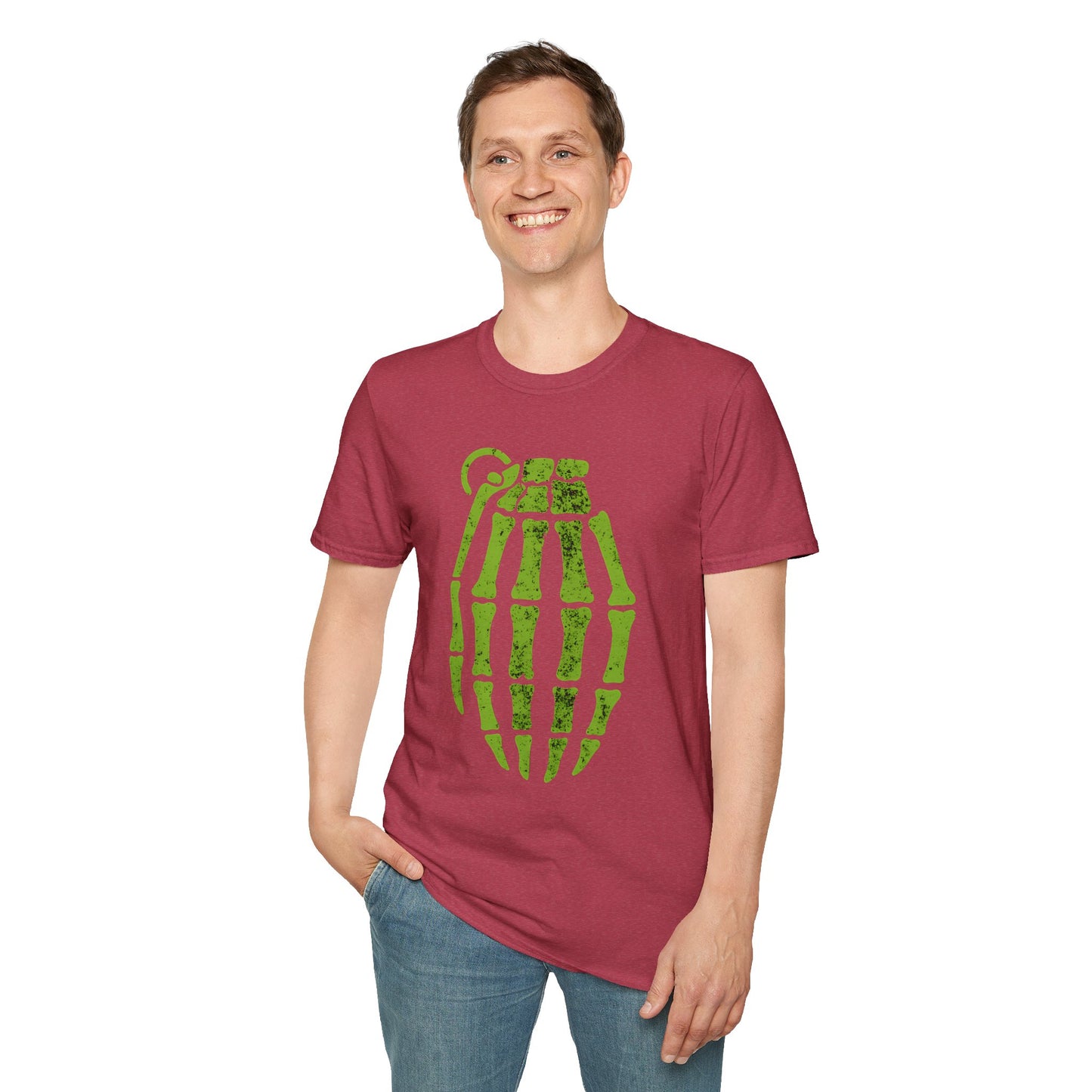 Pop Culture Radioactive Grenade Pinkman Skeleton T-Shirt