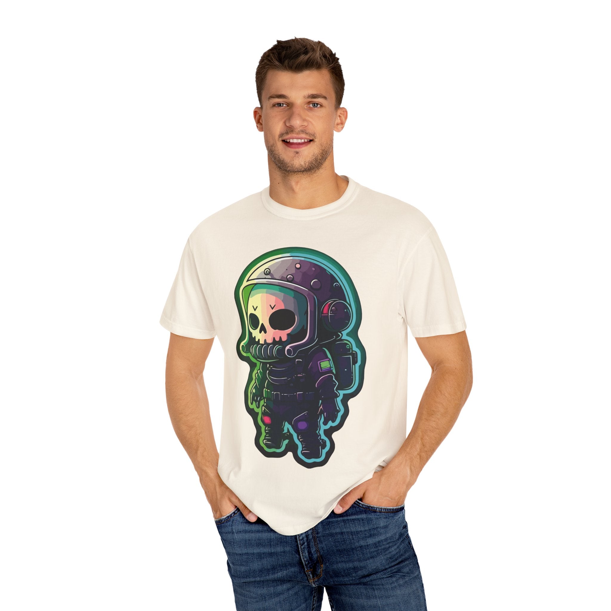 Funny Grim Reaper Astronaut Streetwear T-shirt